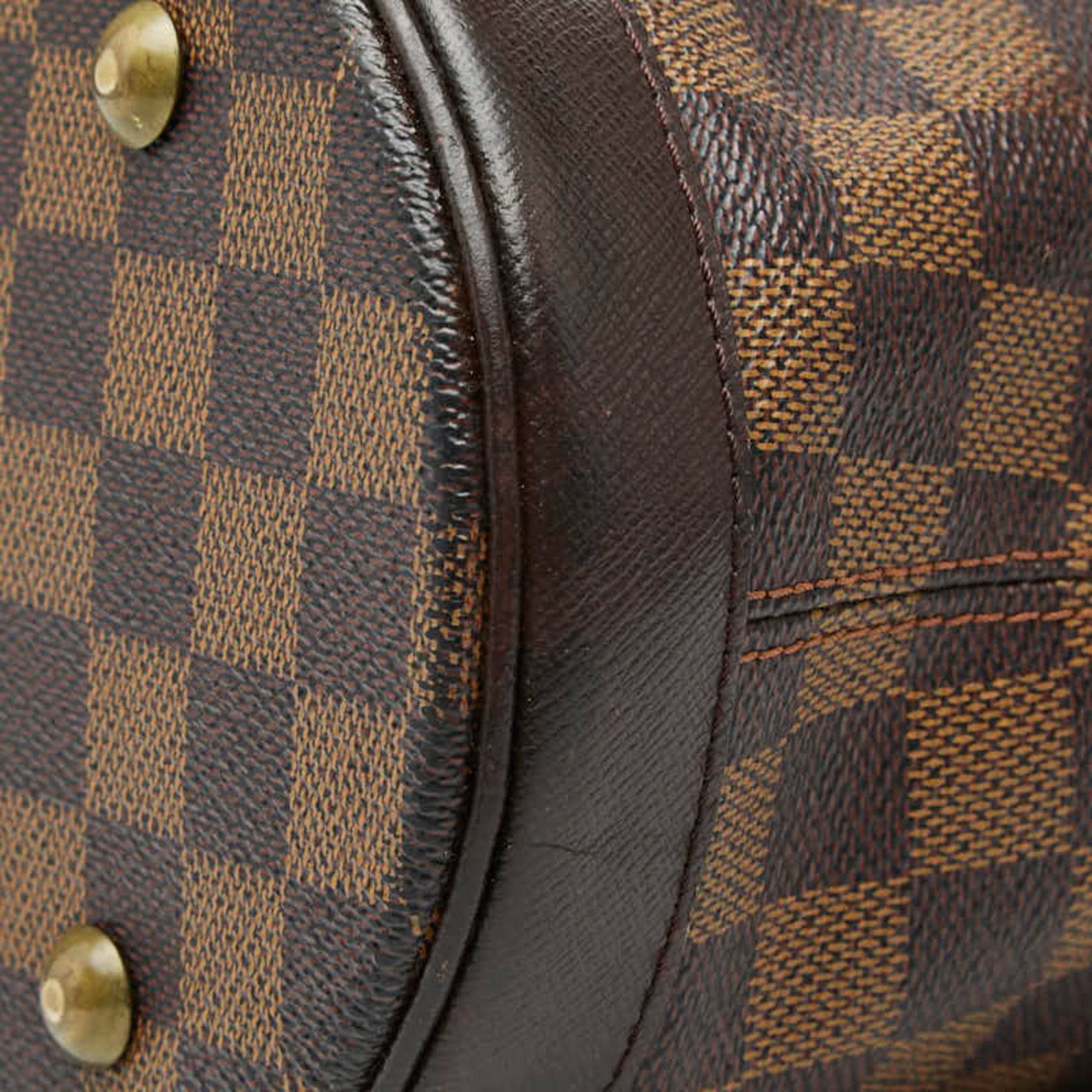 Louis Vuitton Brown Pvc Leather Shoulder Bag Tote Bag (Pre-Owned)