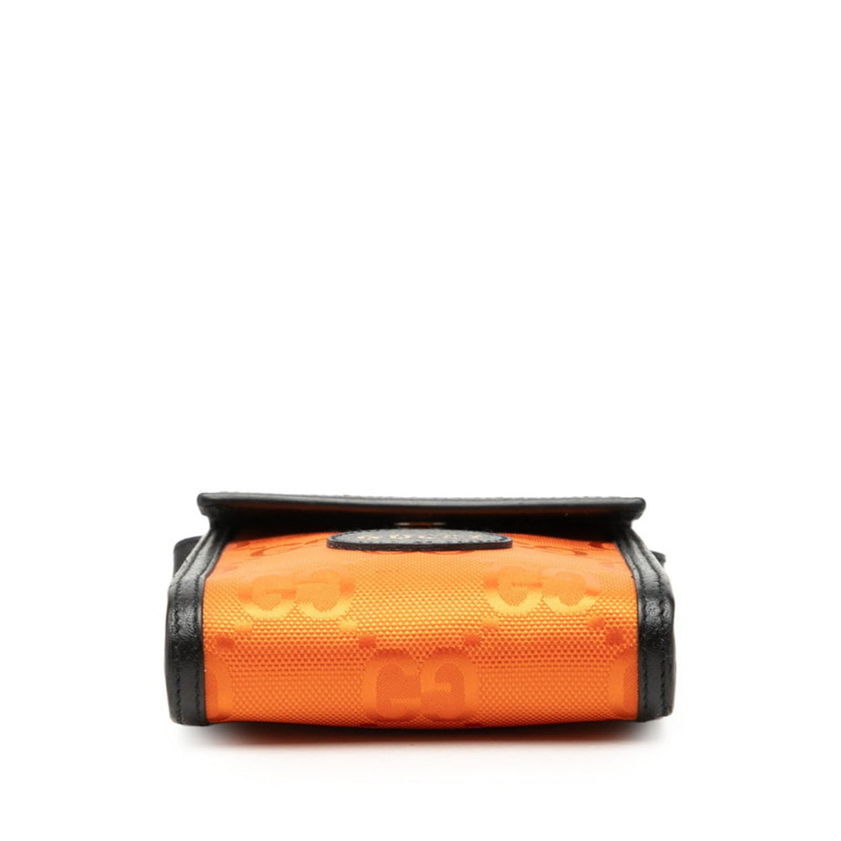 Gucci Orange Nylon Leather Shoulder Bag (Pre-Owned)