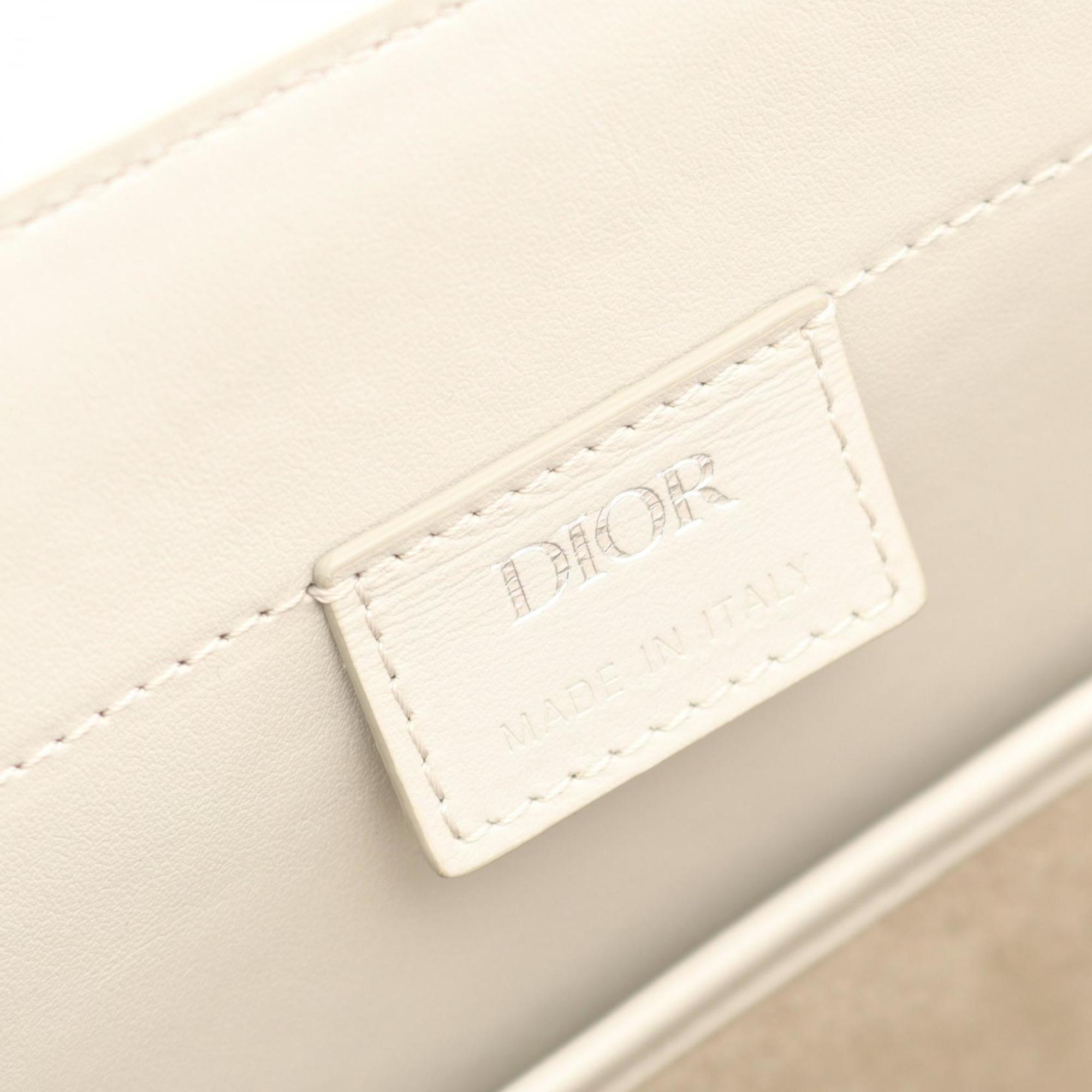 Christian Dior Gray Multi-Color Coated Canvas Leather Tote Bag (Pre-Owned)