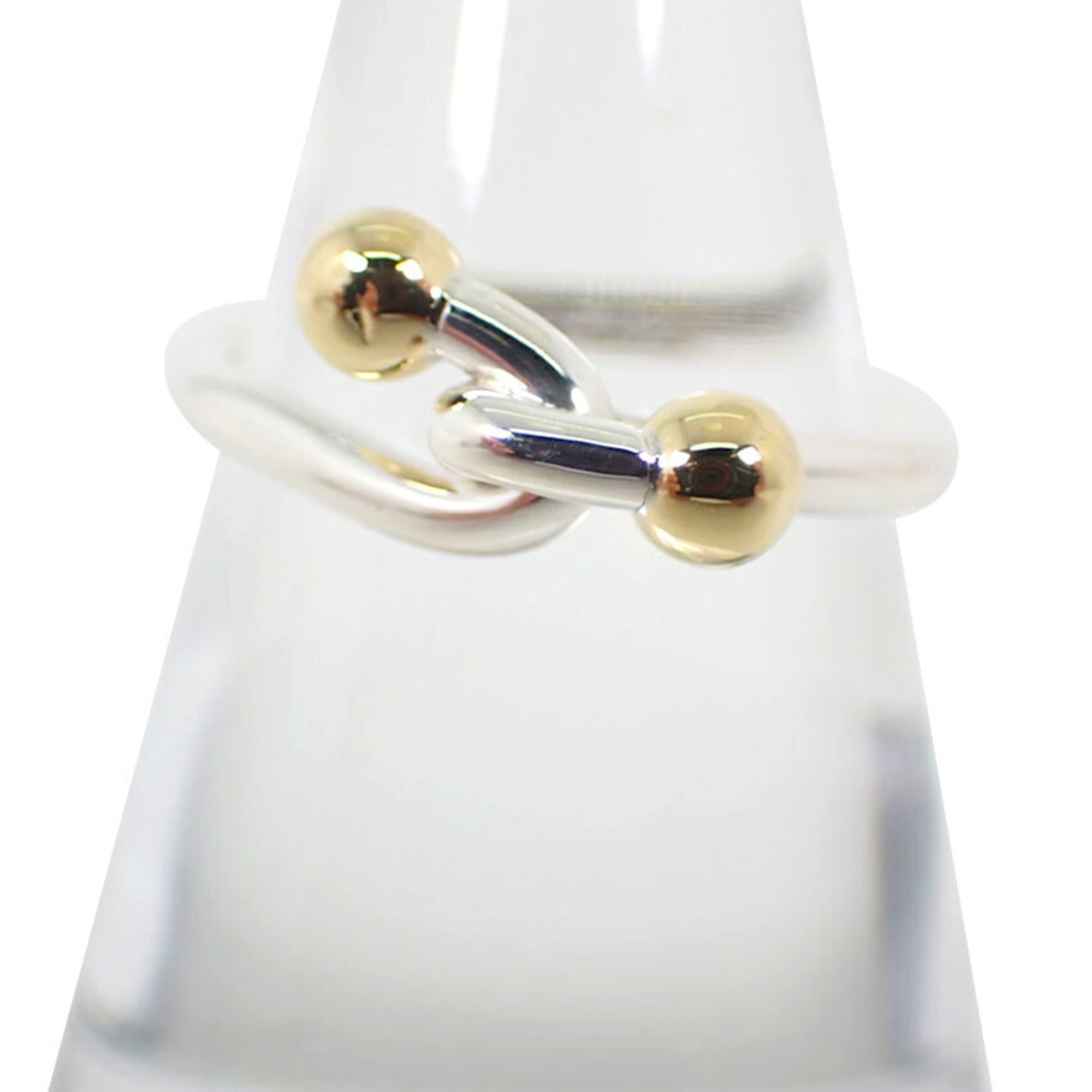 Tiffany Yellow Gold (18K) Sterling Silver 925 Band Ring (Pre-Owned)
