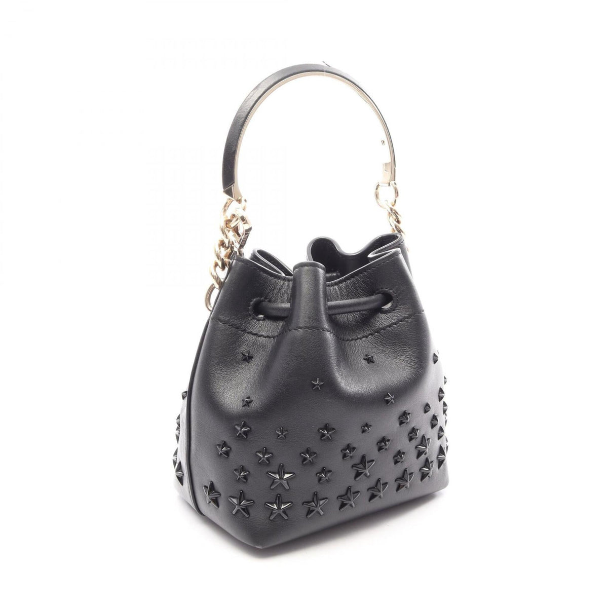 Jimmy Choo Black Leather Handbag (Pre-Owned)