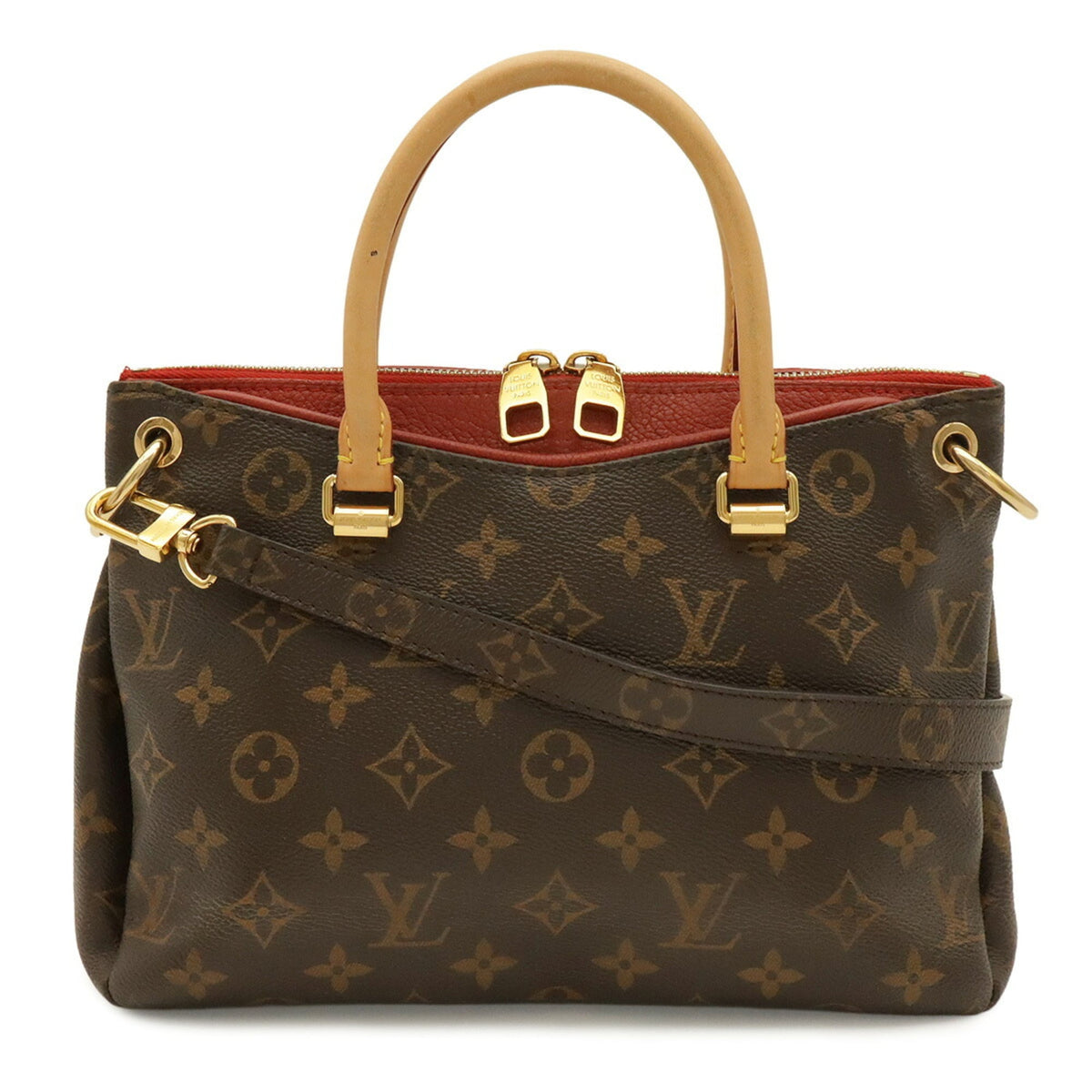 Louis Vuitton Cerise Monogram Canvas Pvc Coated Canvas Leather Handbag Shoulder Bag (Pre-Owned)