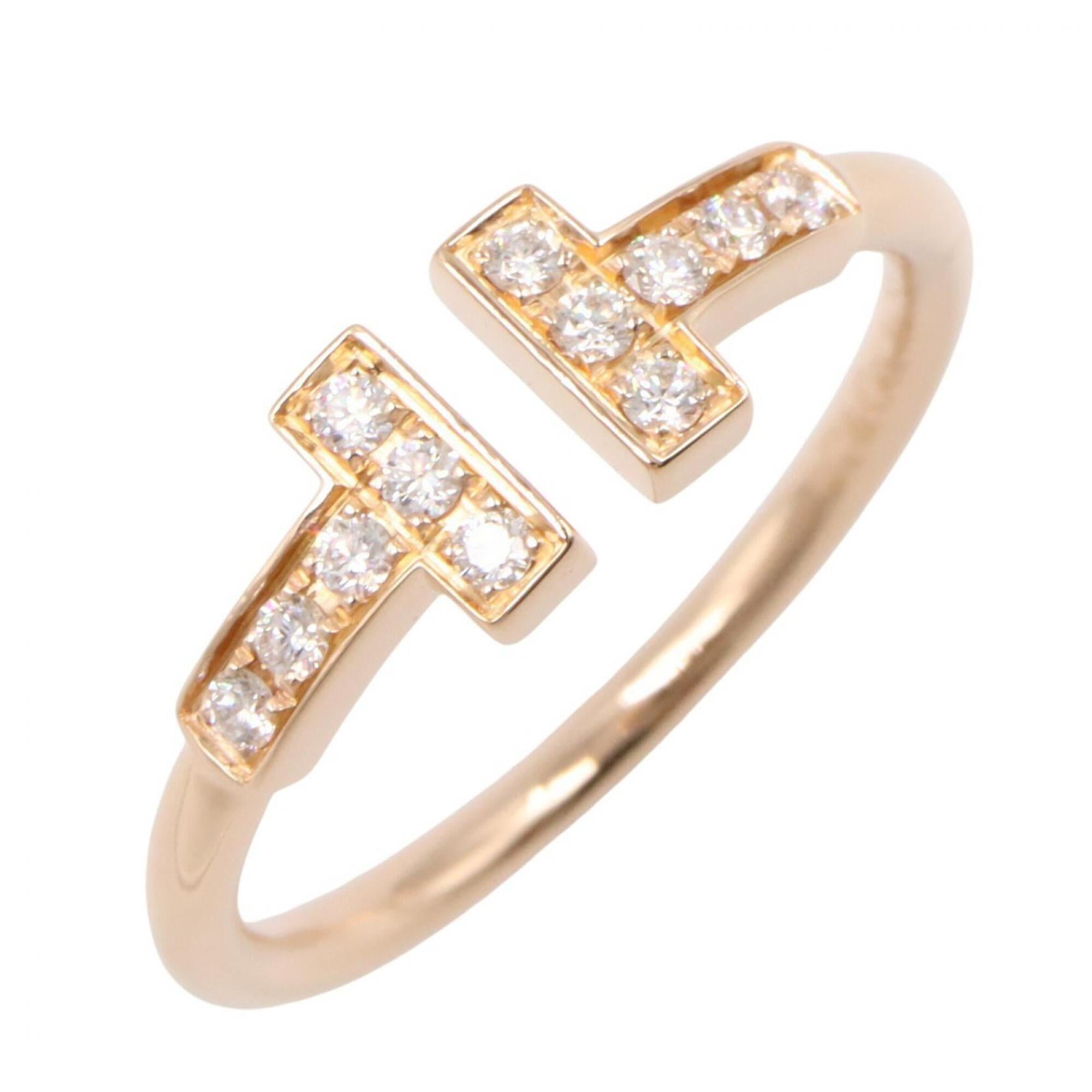 Tiffany Gold Clear Pink Gold (18K) Band Ring (Pre-Owned)
