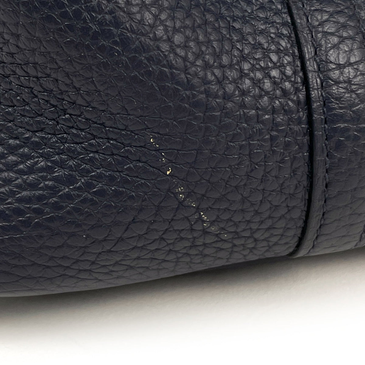 Hermes Blue Nuit Taurillon Clemence Leather Handbag (Pre-Owned)