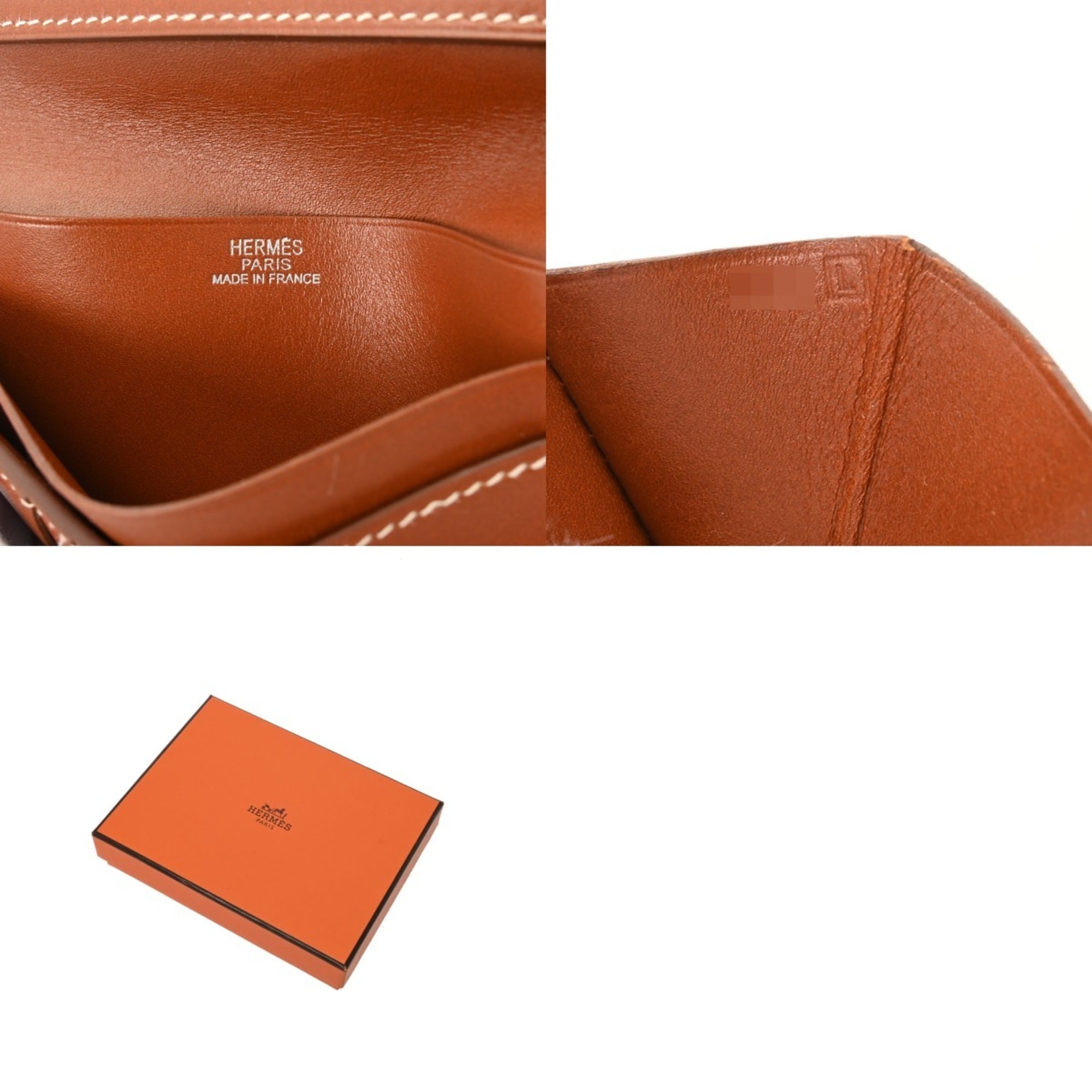 Hermes Fauve Leather Wallet (Bi-Fold) (Pre-Owned)