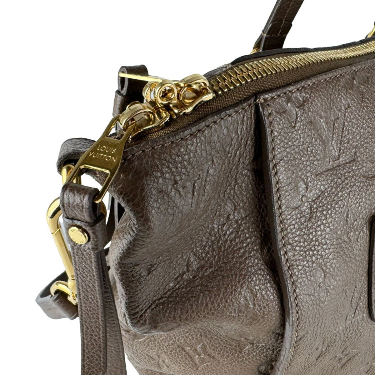 Louis Vuitton Brown Monogram Empreinte Handbag Shoulder Bag (Pre-Owned)
