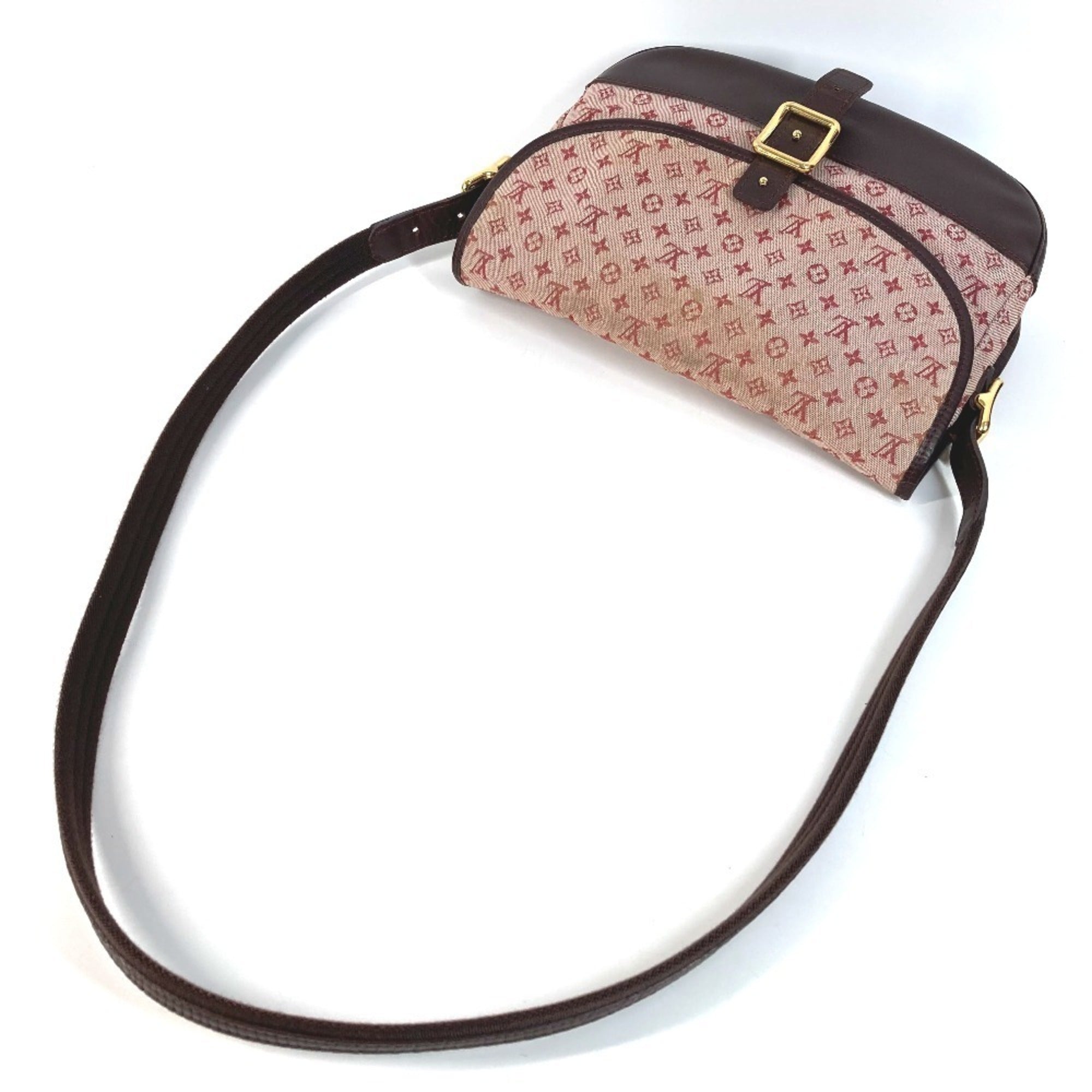 Louis Vuitton Cherry Red Color Monogram Mini Pochette Shoulder Bag (Pre-Owned)