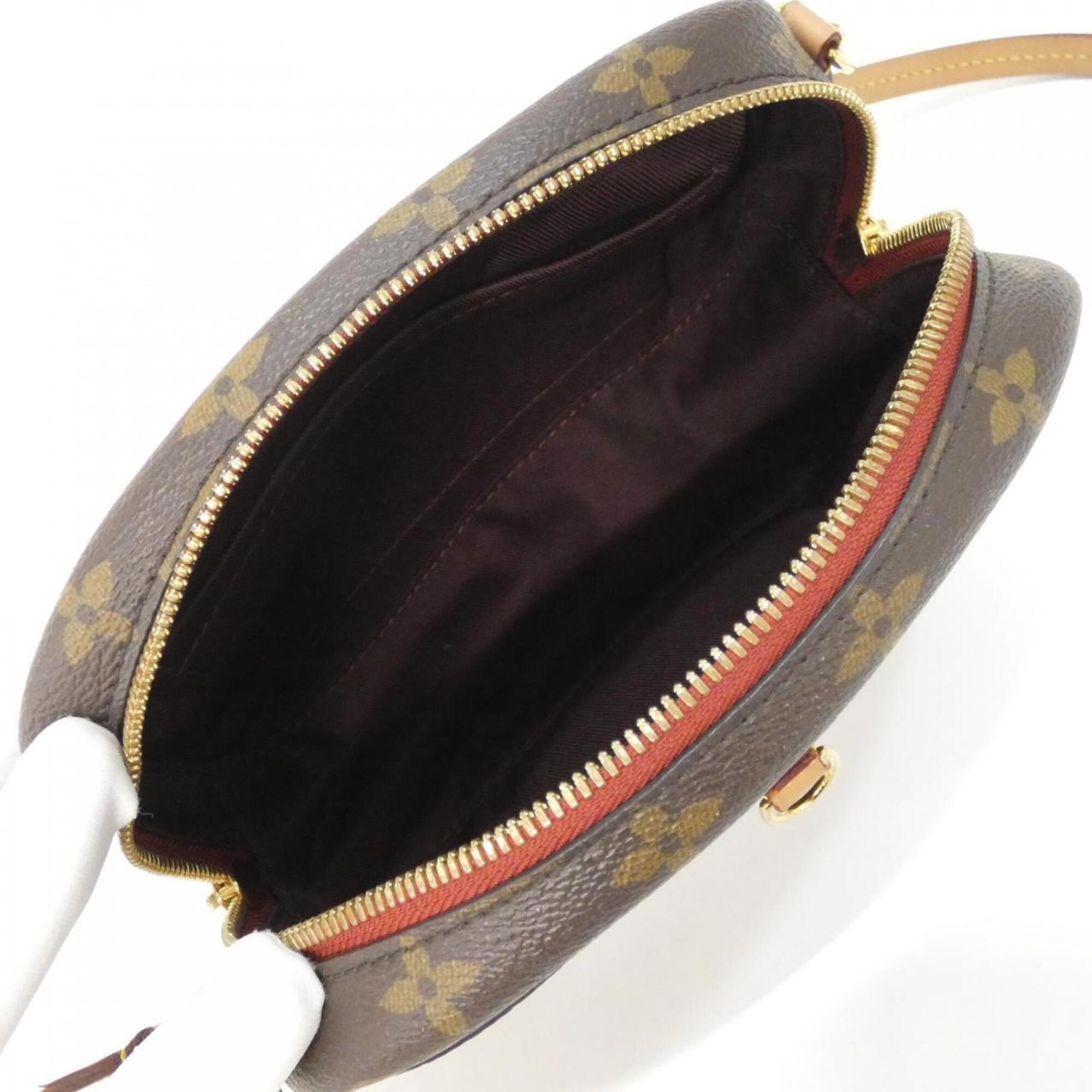 Louis Vuitton Marron Coated Canvas Shoulder Bag (Pre-Owned)