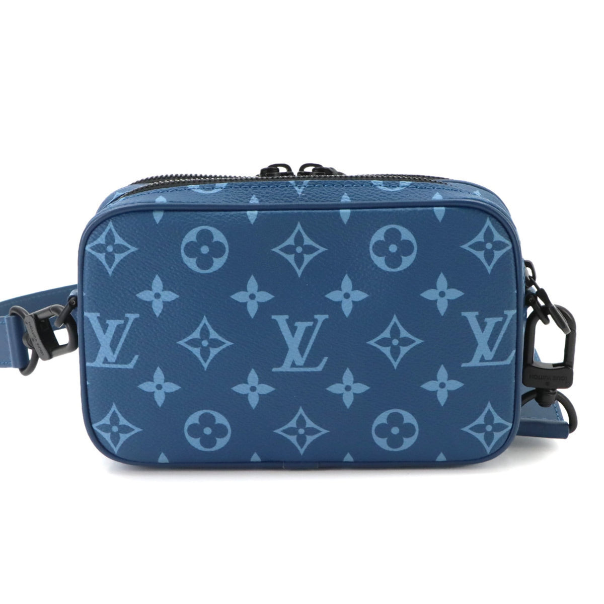Louis Vuitton Blue Monogram Canvas Shoulder Bag (Pre-Owned)