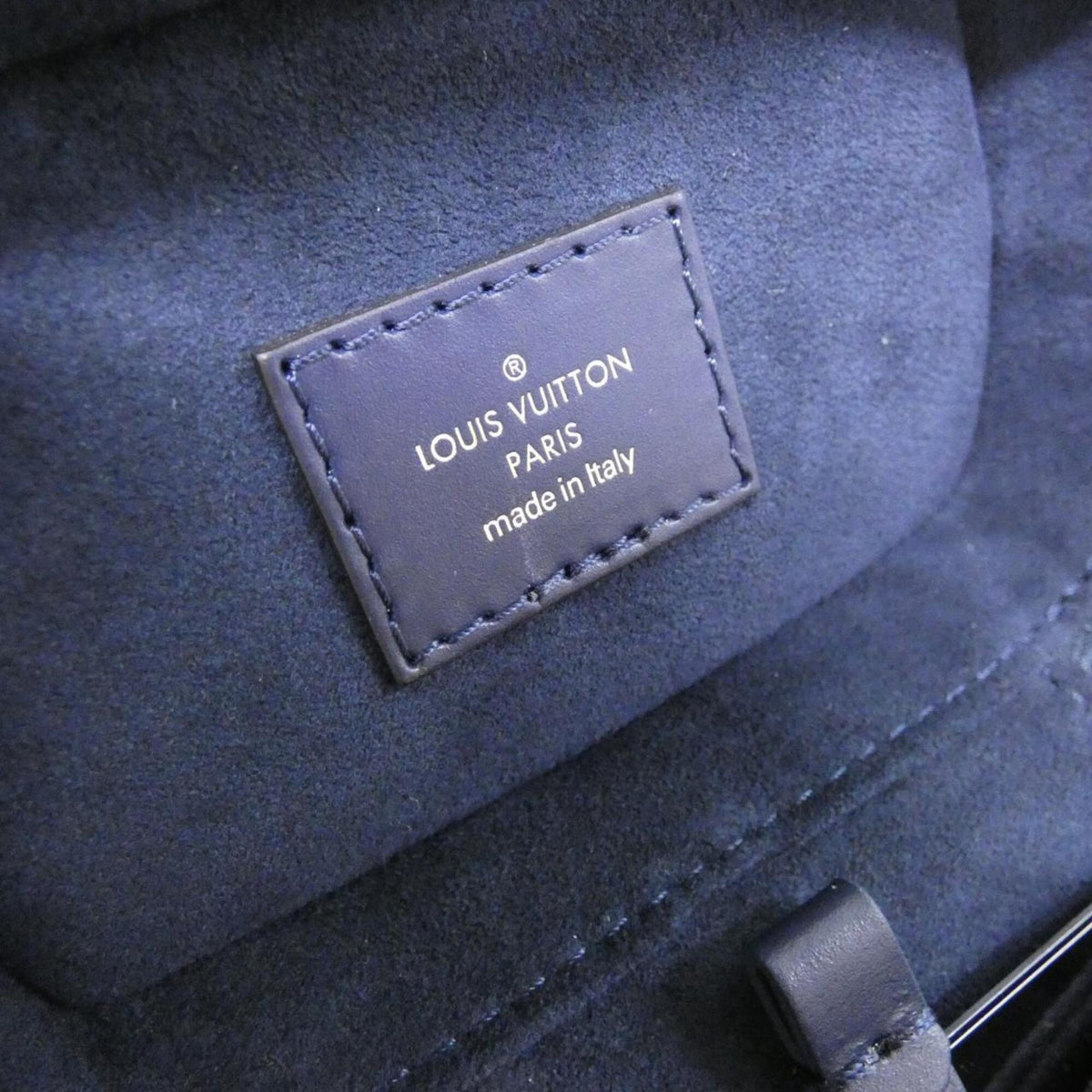 Louis Vuitton Blue Cotton Handbag (Pre-Owned)