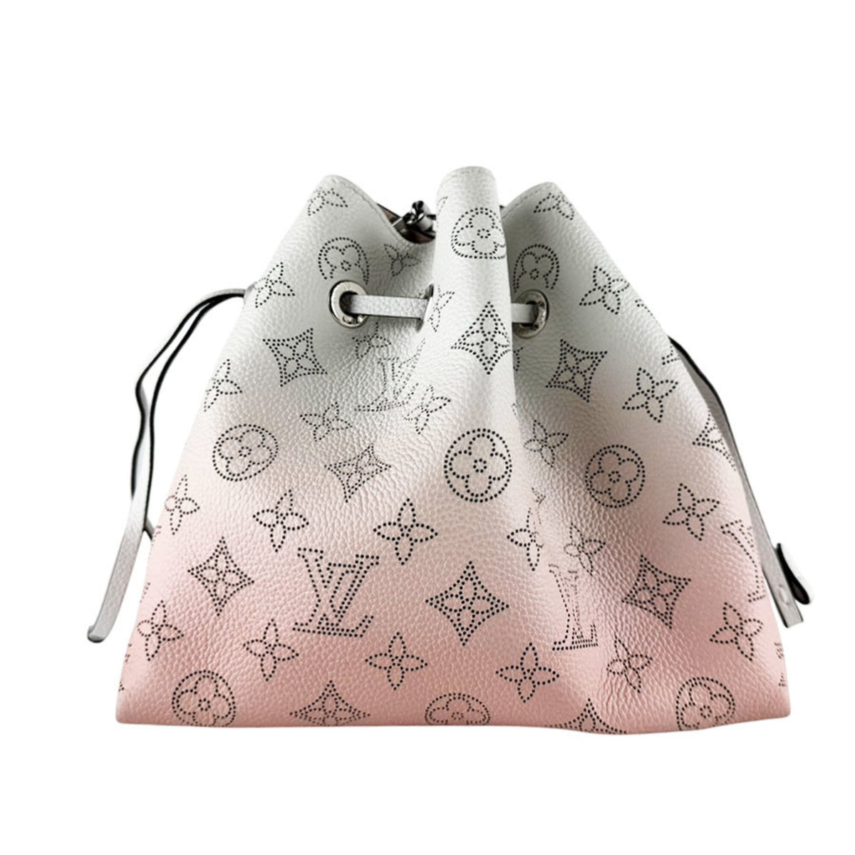 Louis Vuitton Pink White Mahina Leather Handbag Shoulder Bag (Pre-Owned)