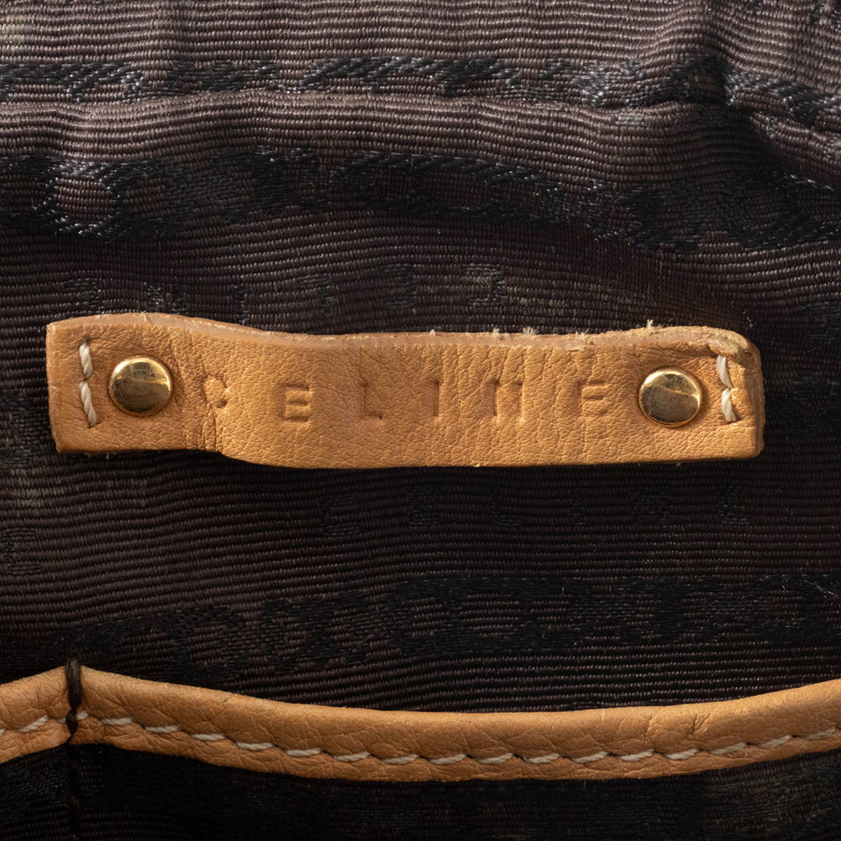 Celine Beige Leather Shoulder Bag (Pre-Owned)