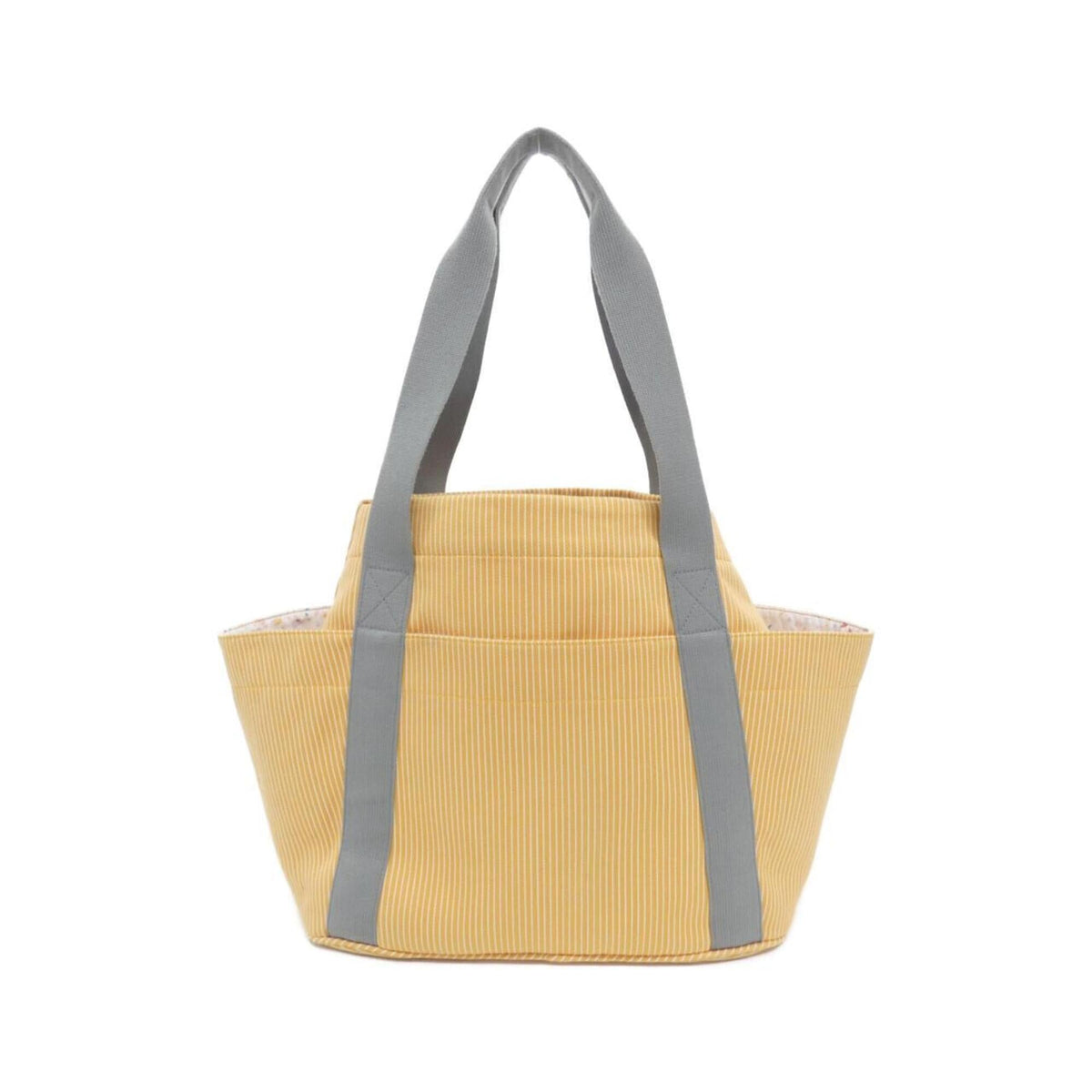 Hermes Silver Canvas Handbag (Pre-Owned)