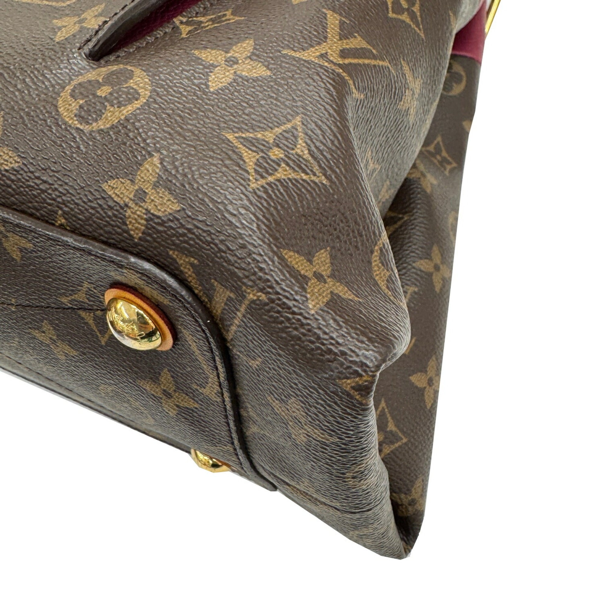 Louis Vuitton Bordeaux Brown Monogram Leather Handbag Tote Bag (Pre-Owned)