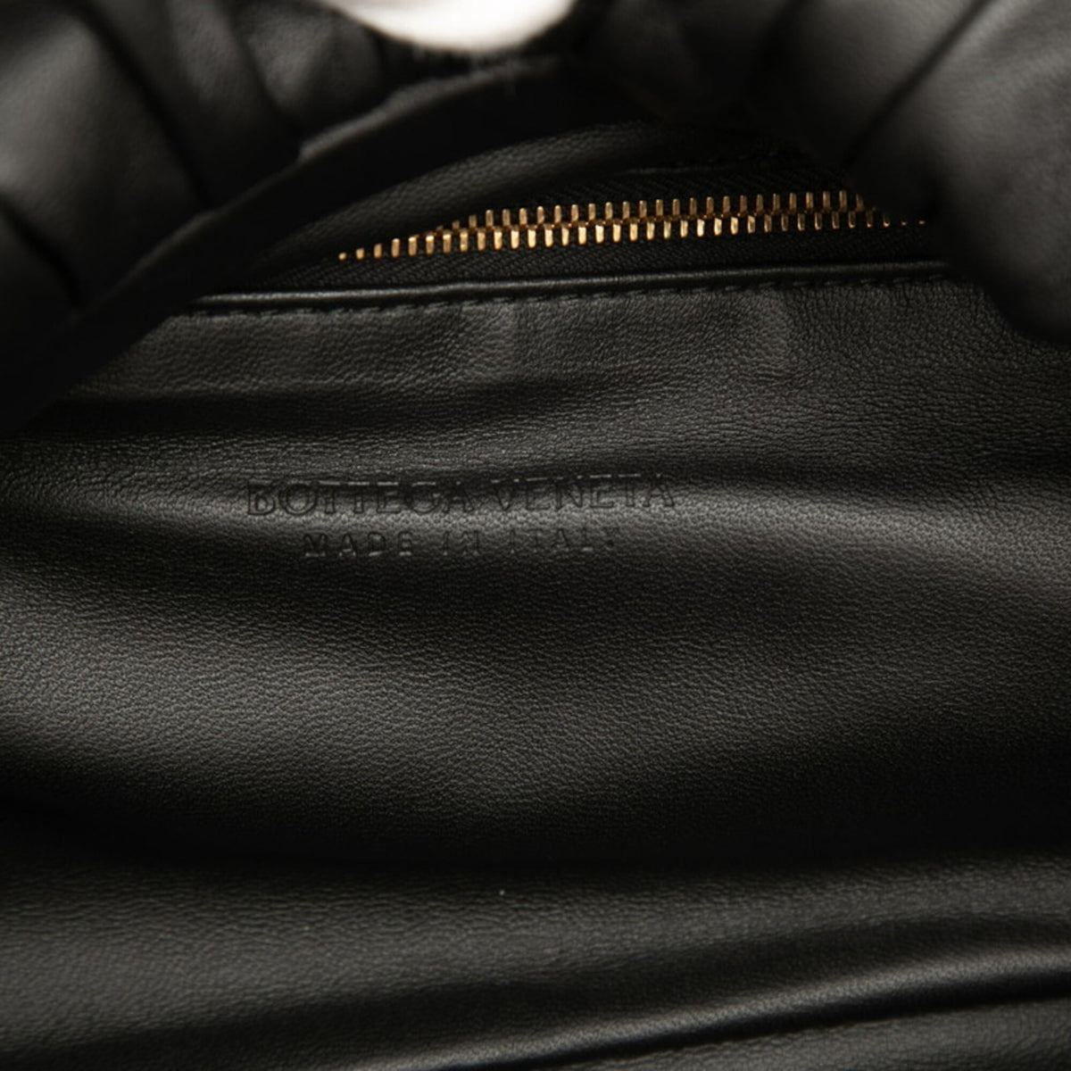 Bottega Veneta Black Leather Fanny Pack Sling Bag (Pre-Owned)