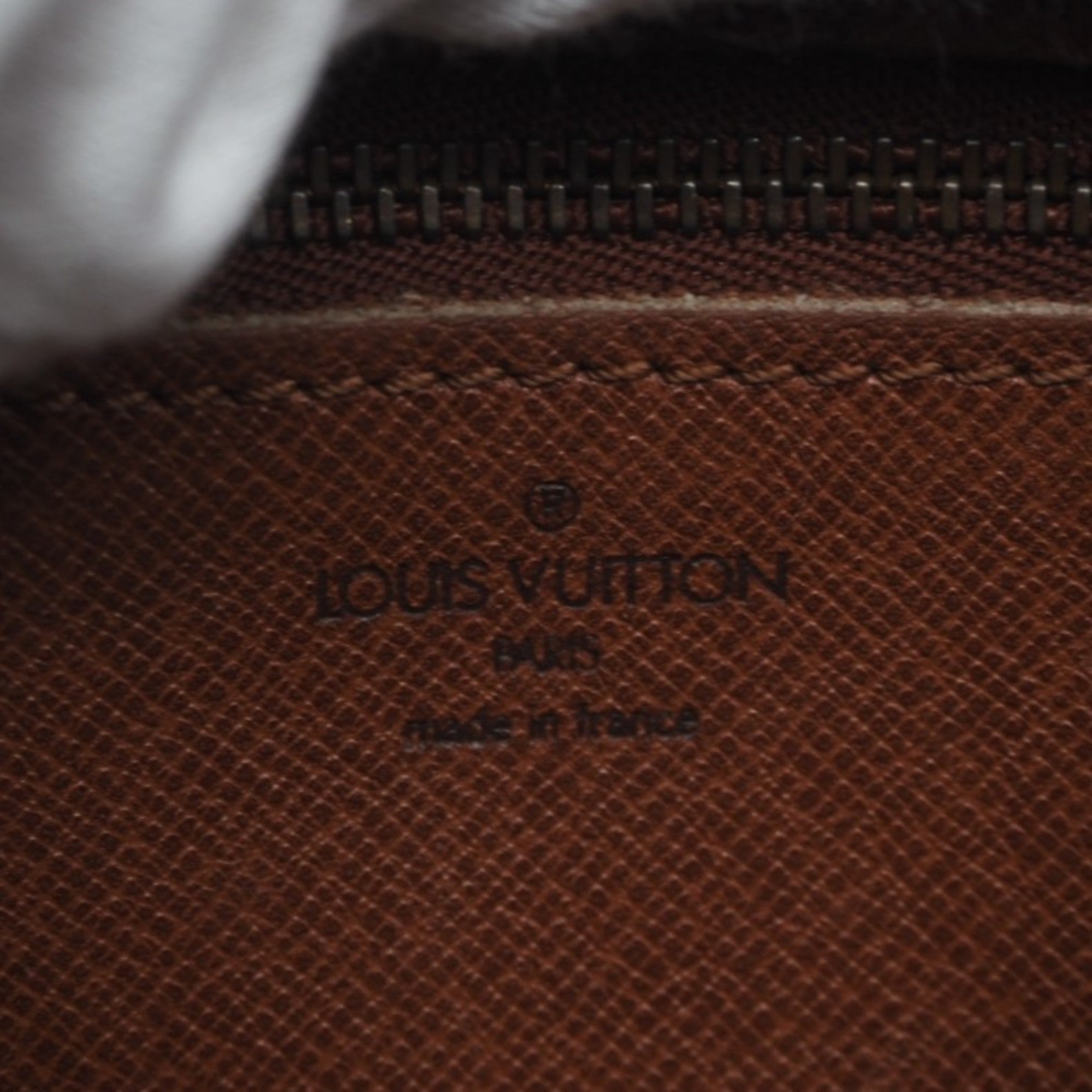Louis Vuitton Brown Coated Canvas Leather Shoulder Bag (Pre-Owned)