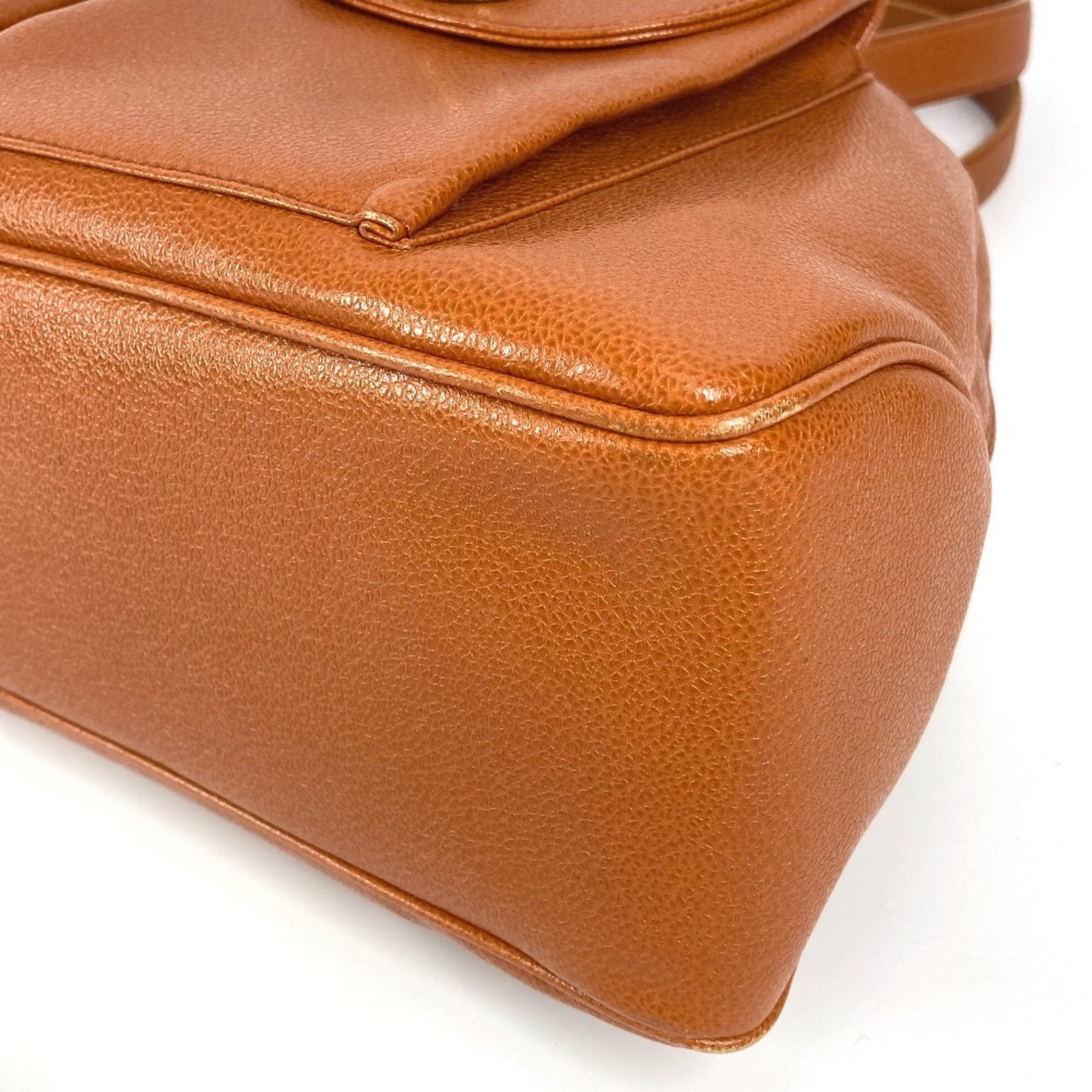 Bvlgari Brown Leather Boston Bag Shoulder Bag (Pre-Owned)