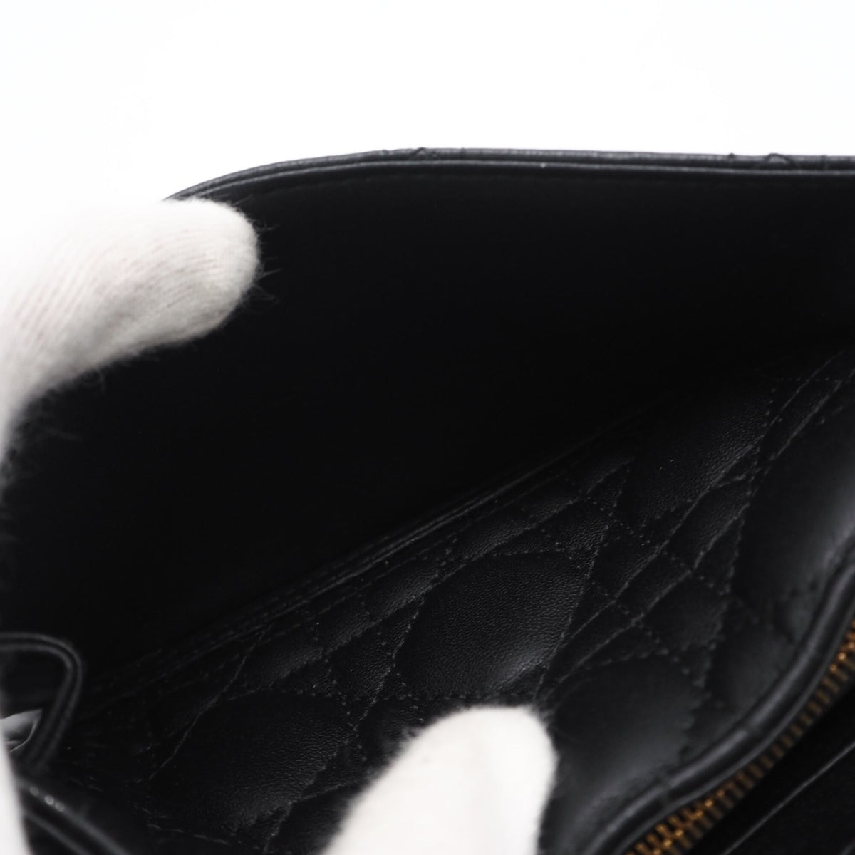 Christian Dior Black Leather Shoulder Bag (Pre-Owned)
