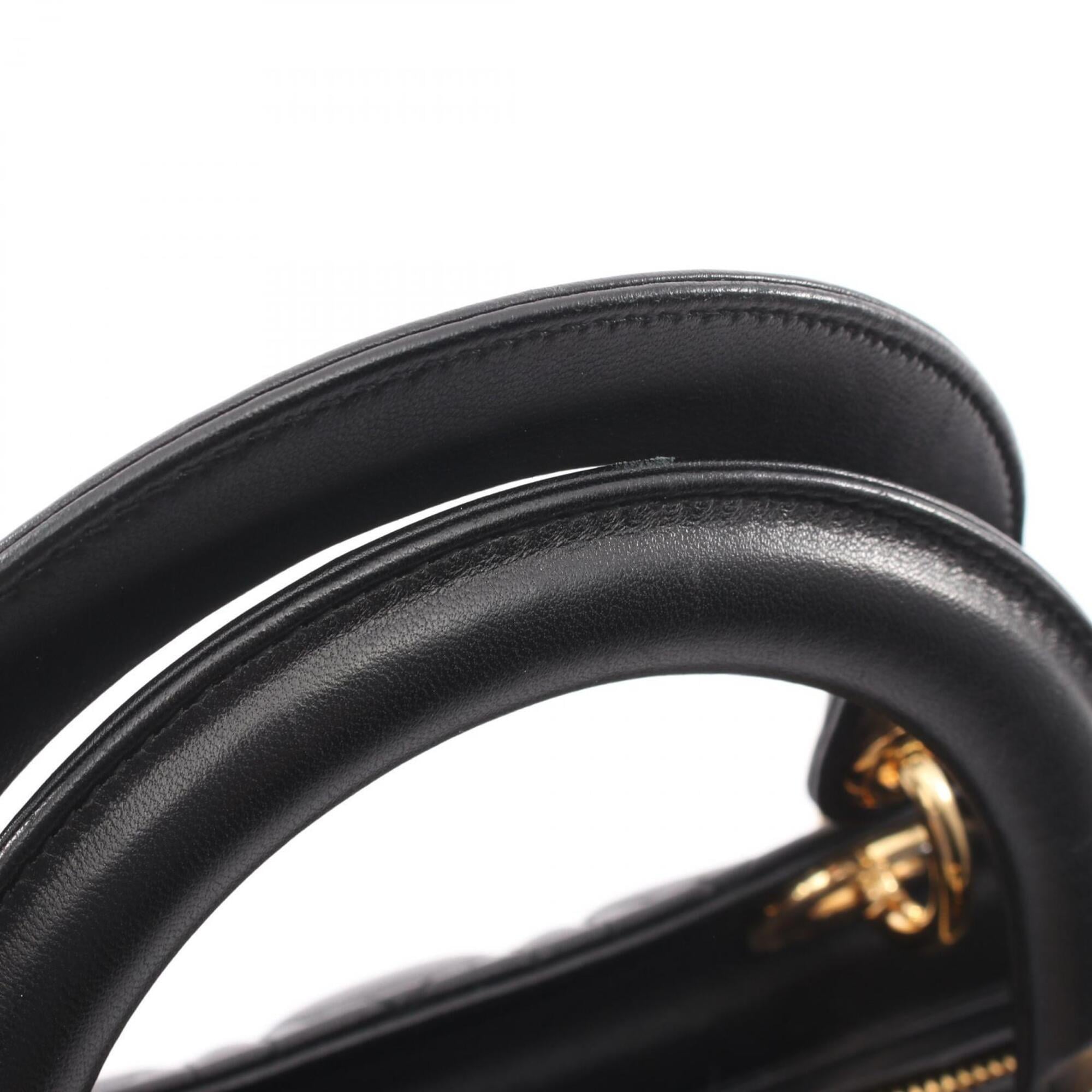 Christian Dior Black Leather Handbag (Pre-Owned)