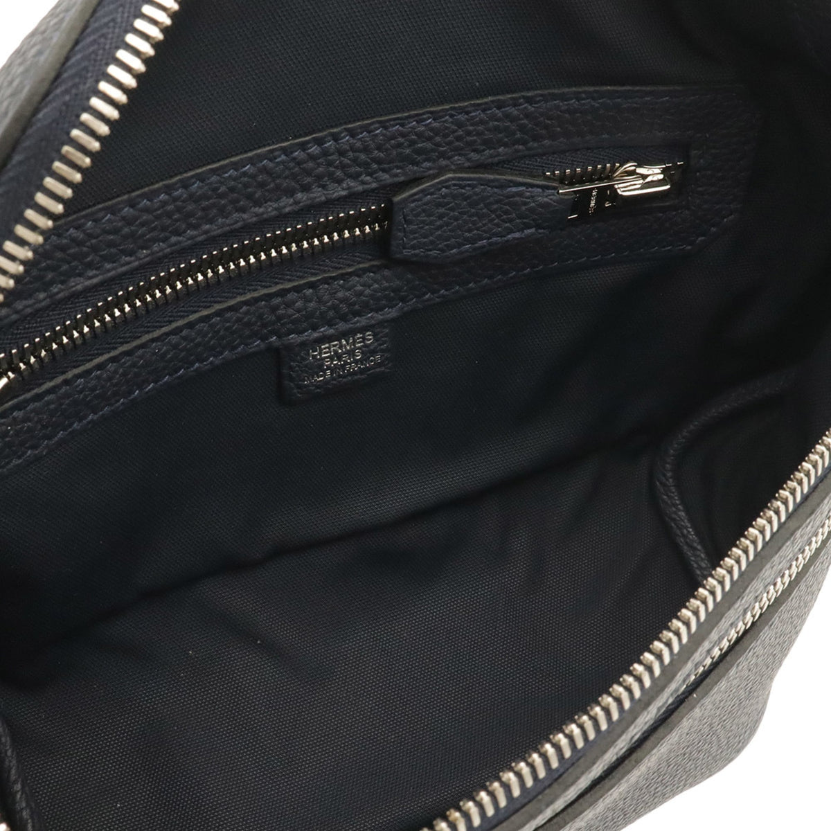 Hermes Blue Indigo Taurillon Clemence Leather Sling Bag (Pre-Owned)