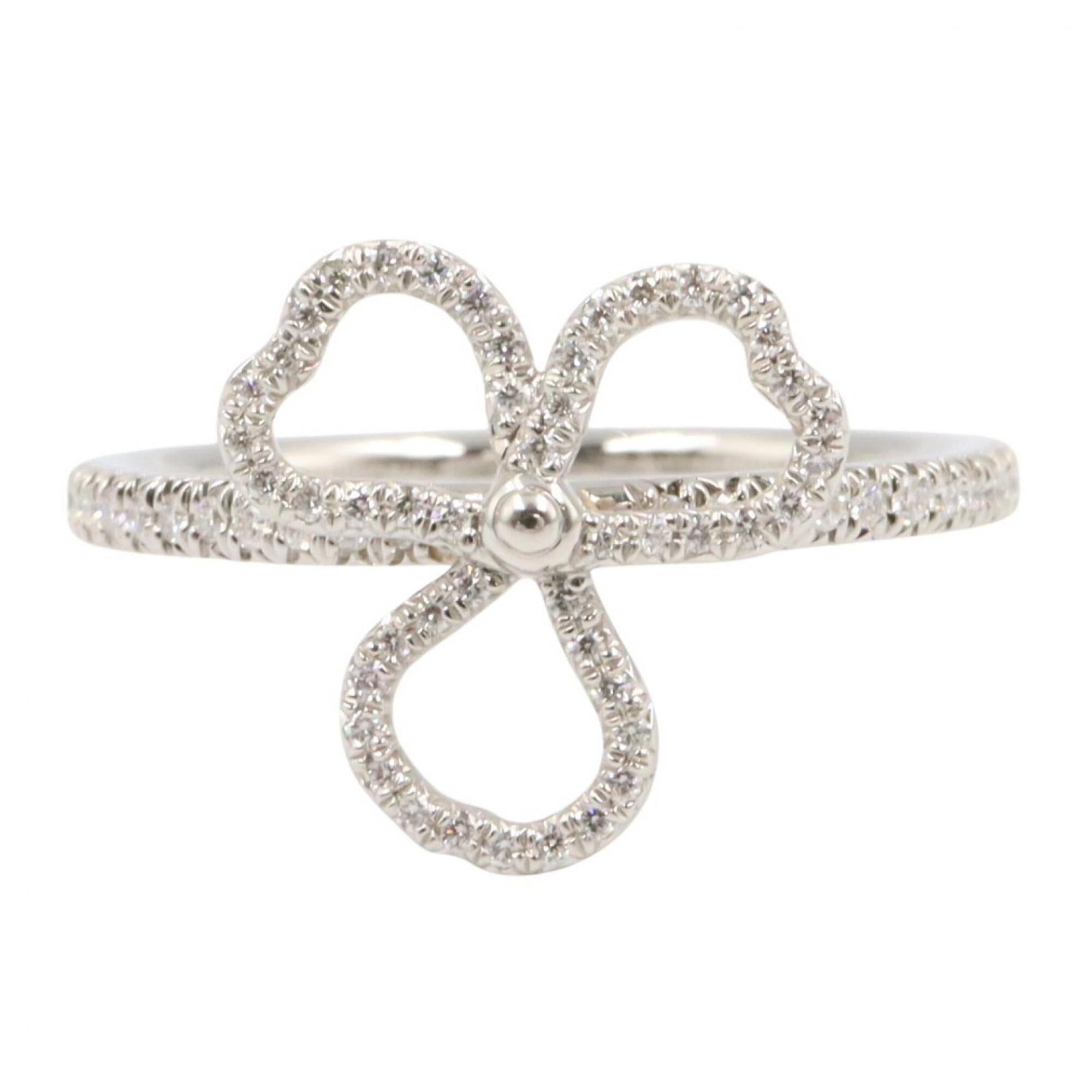 Tiffany Silver Clear Platinum 950 Band Ring (Pre-Owned)