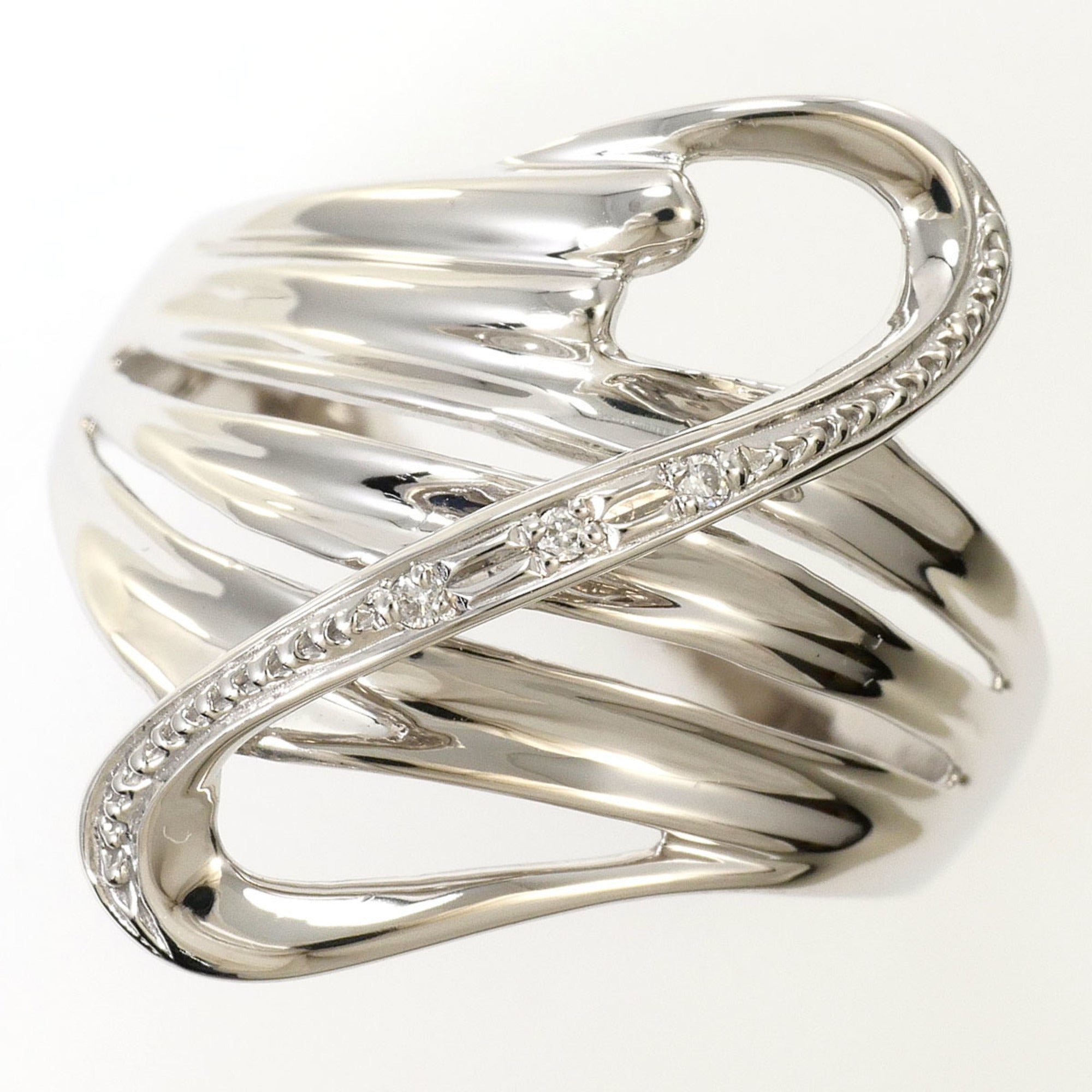 Unbranded White Gold White Gold (10K) Band Ring (Pre-Owned)