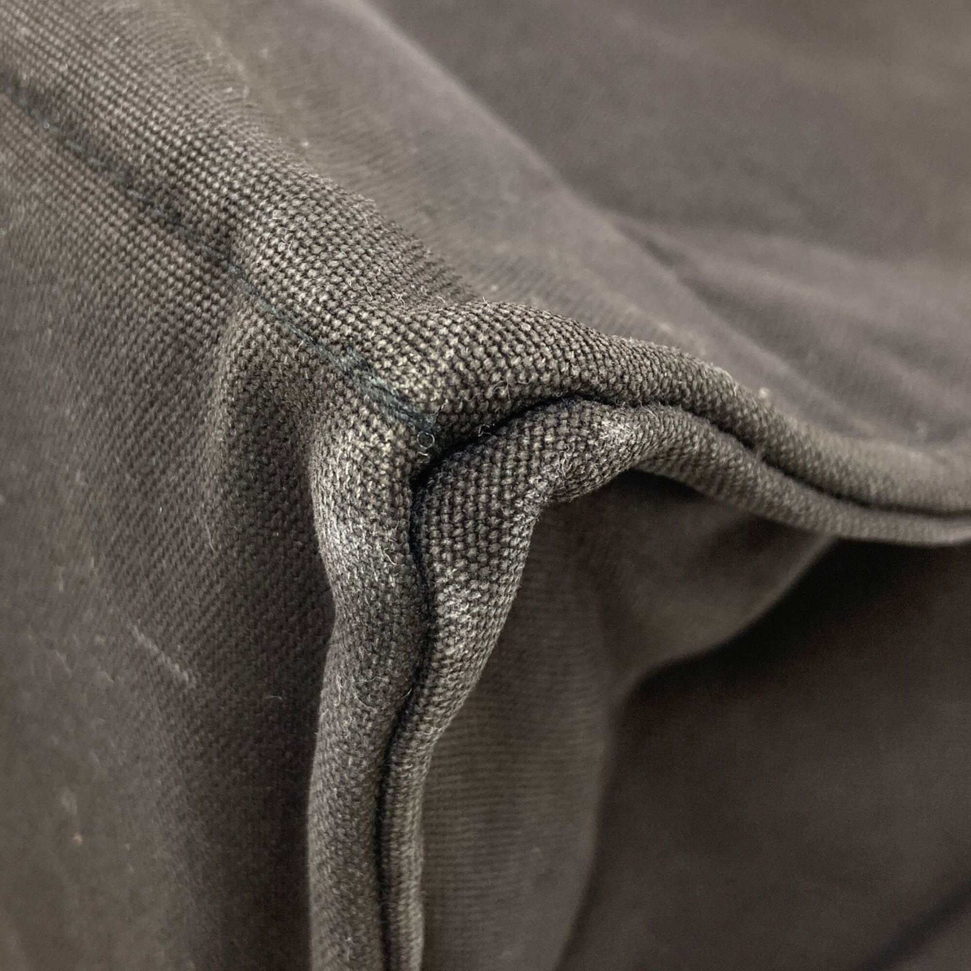 Hermes Gray Canvas Tote Bag (Pre-Owned)