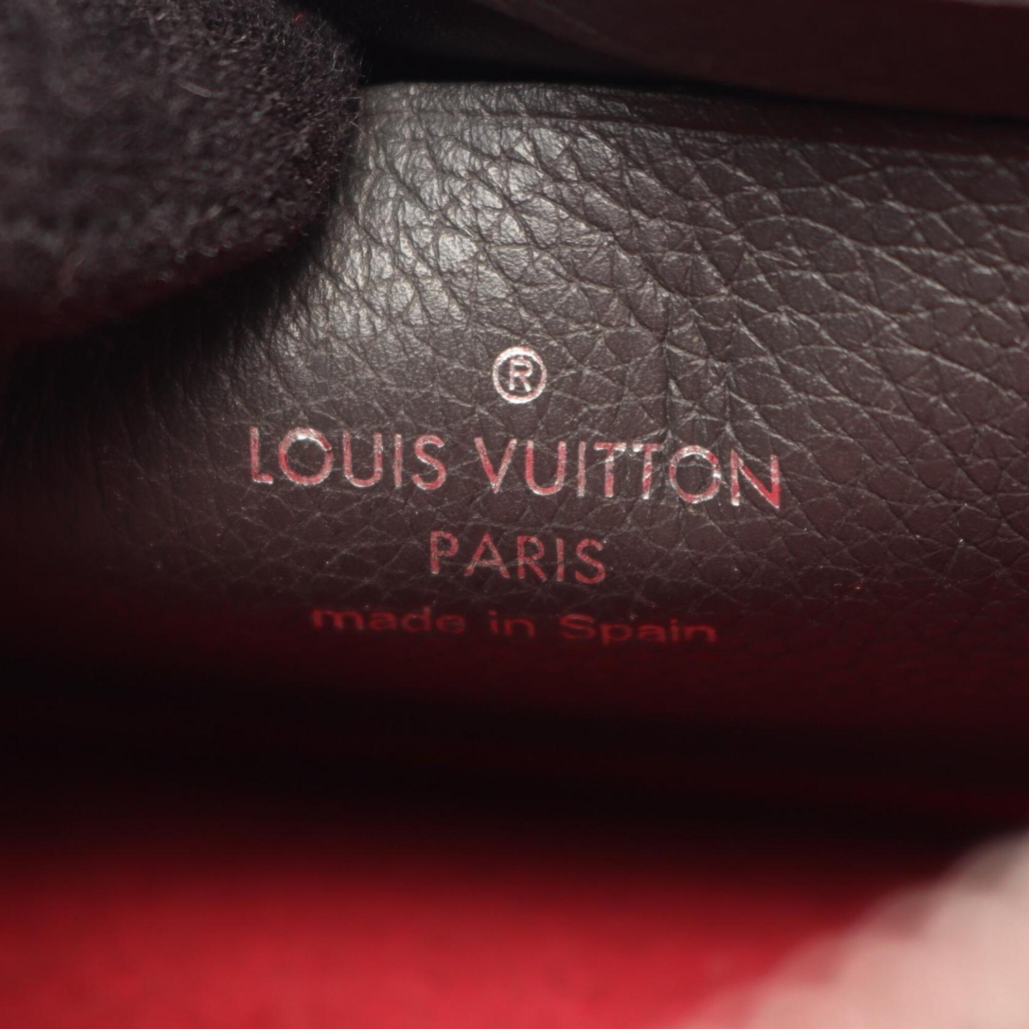 Louis Vuitton Beige Bordeaux Gray Leather Handbag Pochette Shoulder Bag (Pre-Owned)