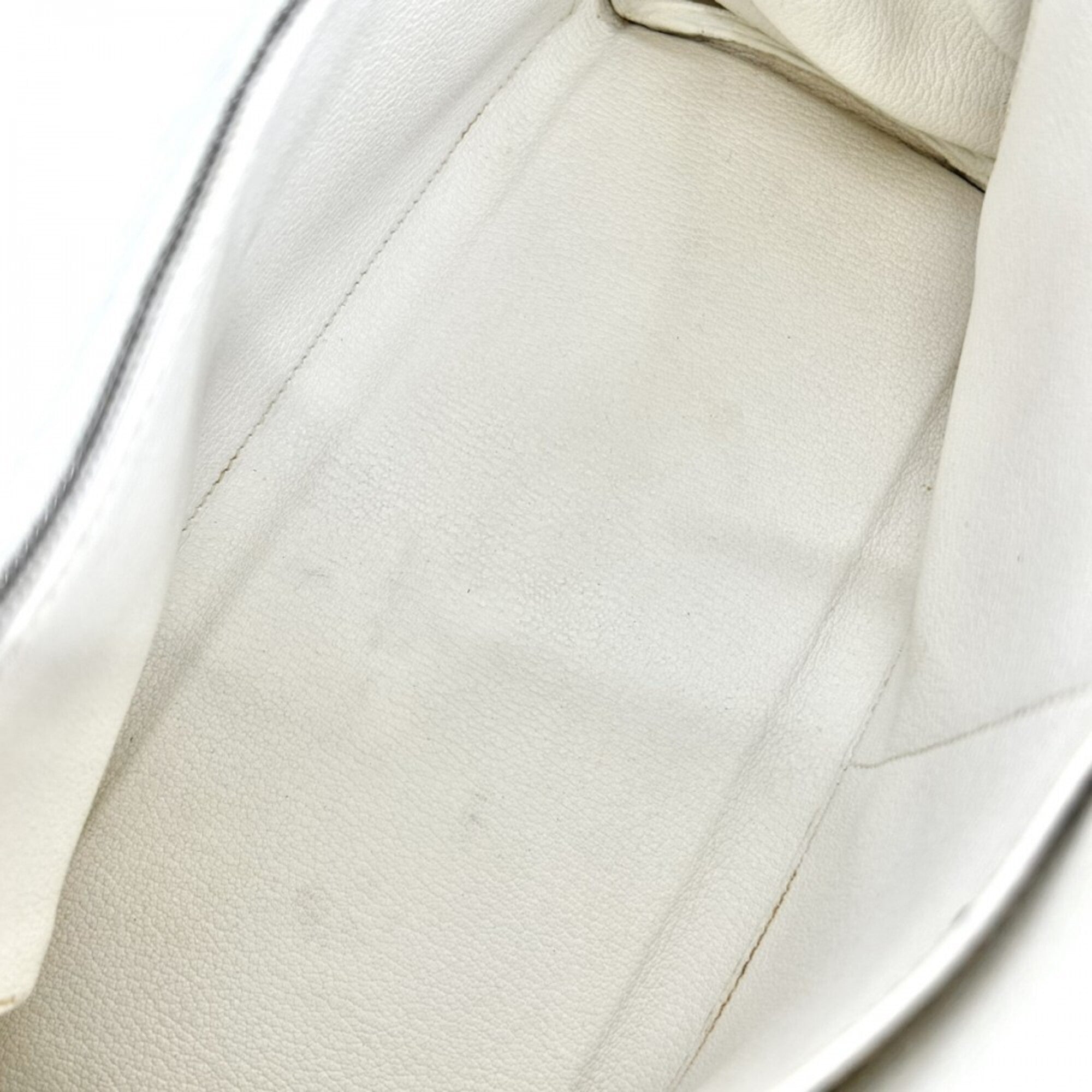 Hermes Kelly White Taurillon Clemence Leather Handbag Shoulder Bag (Pre-Owned)