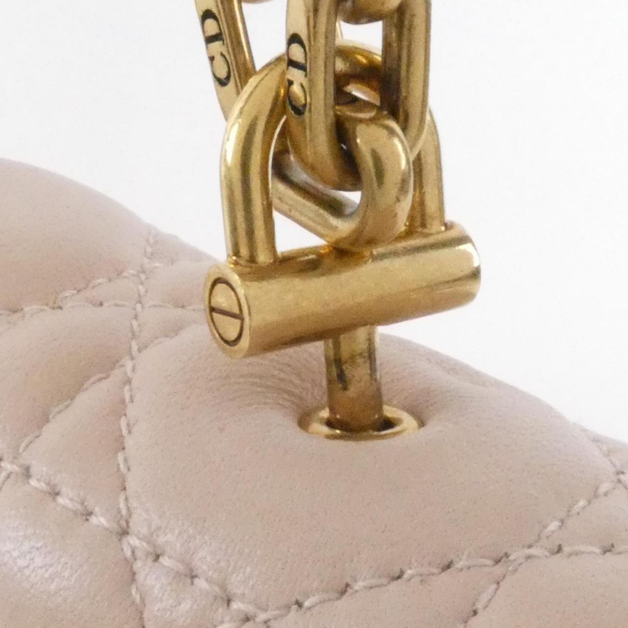 Christian Dior Light Pink Leather Handbag (Pre-Owned)