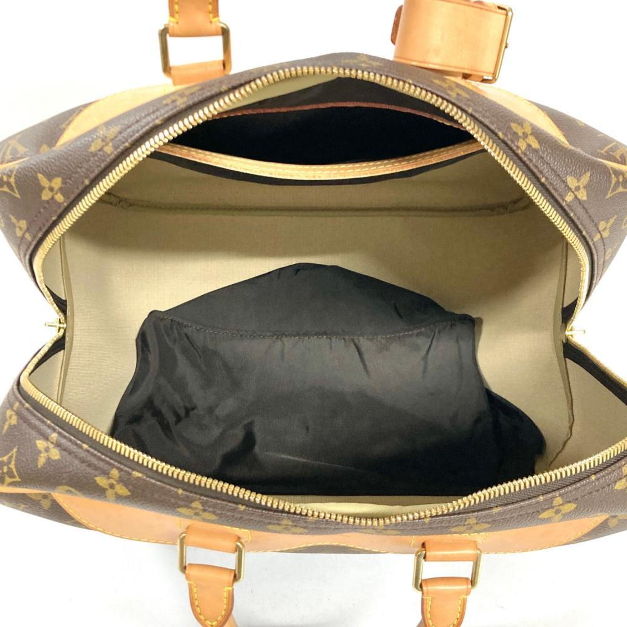 Louis Vuitton Brown Monogram Canvas Boston Bag (Pre-Owned)