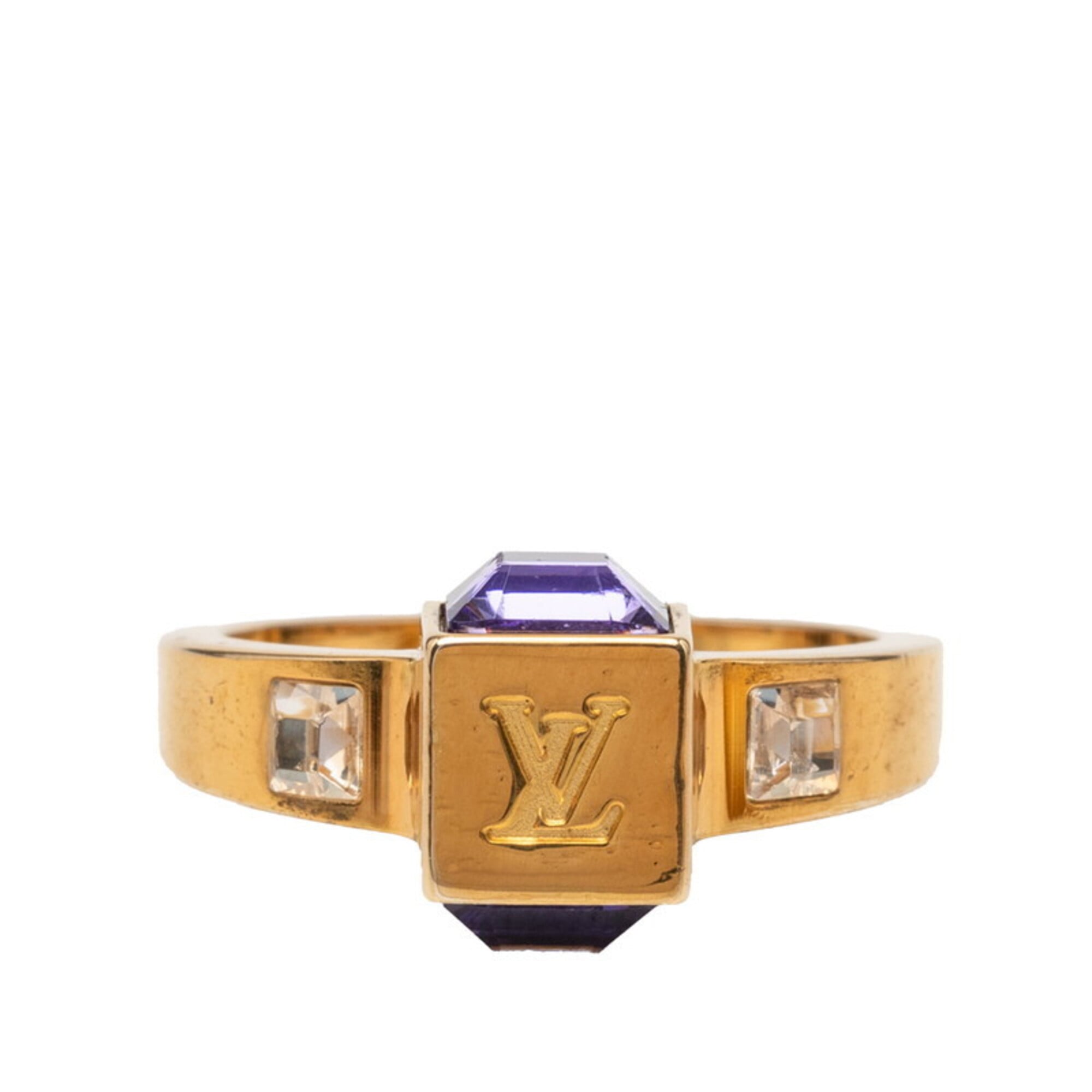Louis Vuitton Gold Purple Band Ring (Pre-Owned)