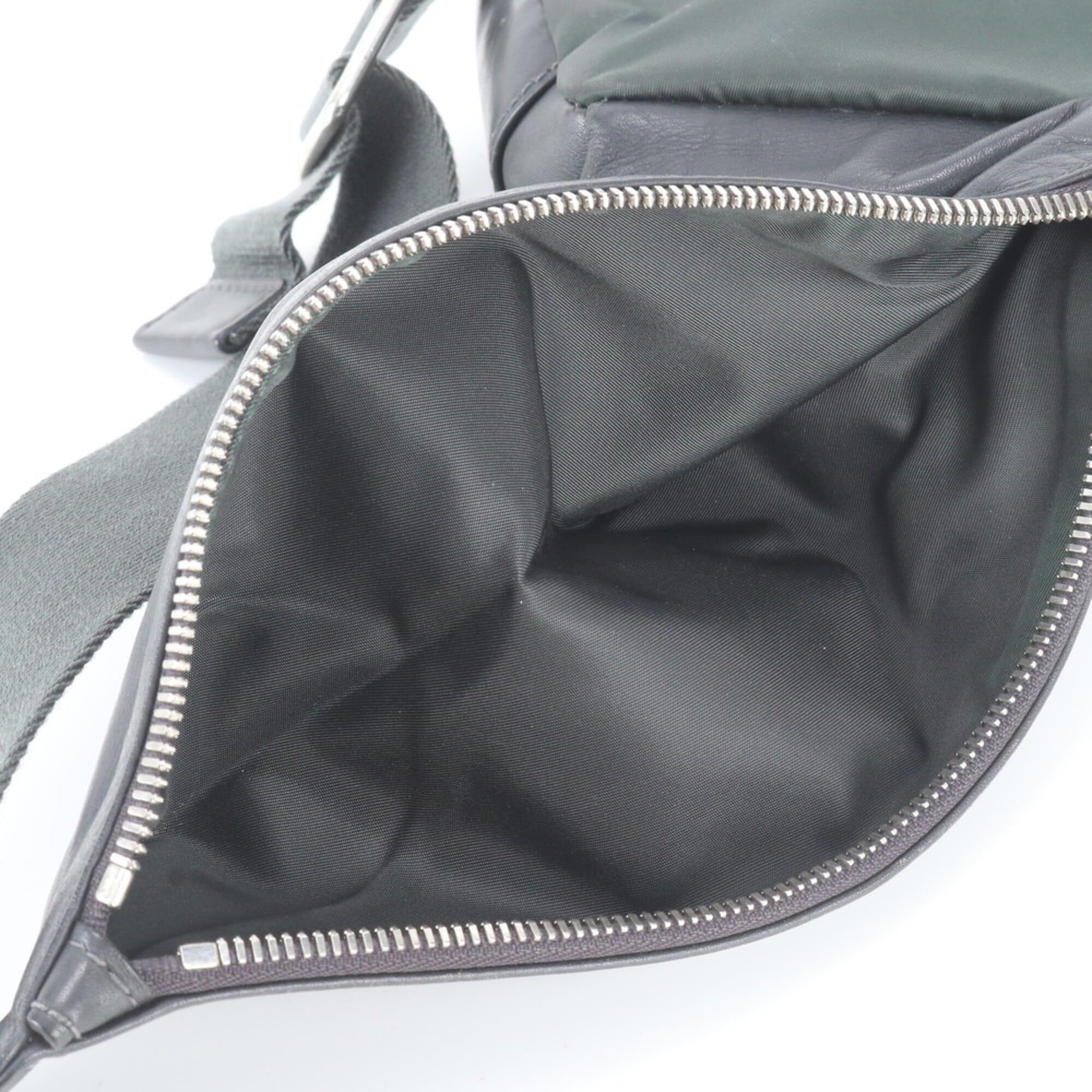 Louis Vuitton Gray Leather Fanny Pack Sling Bag (Pre-Owned)