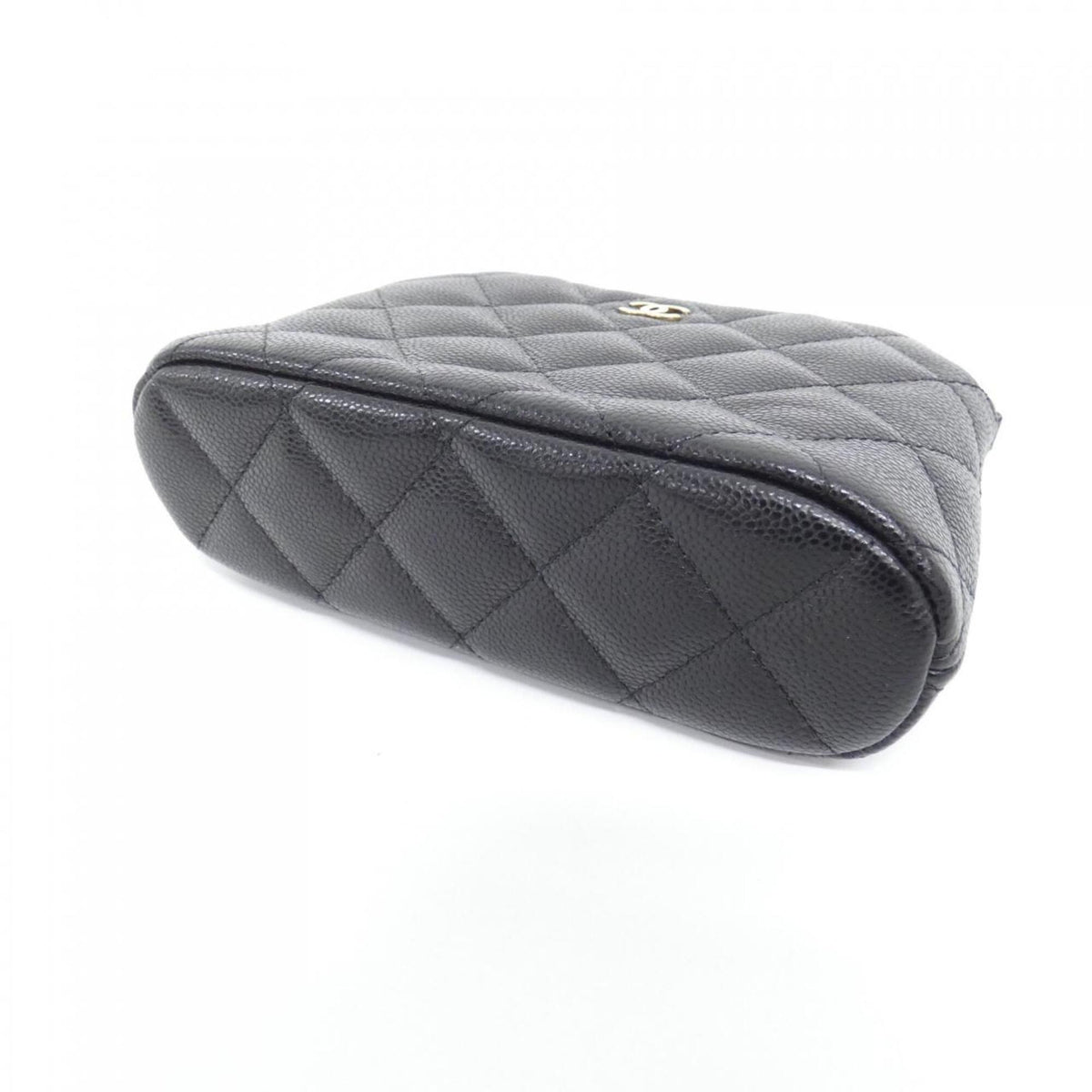 Chanel Black Grained Calfskin Handbag Shoulder Bag (Pre-Owned)