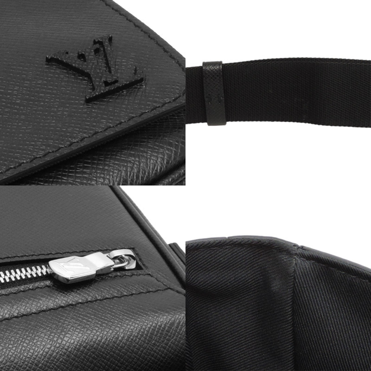 Louis Vuitton Black Taiga Leather Shoulder Bag (Pre-Owned)