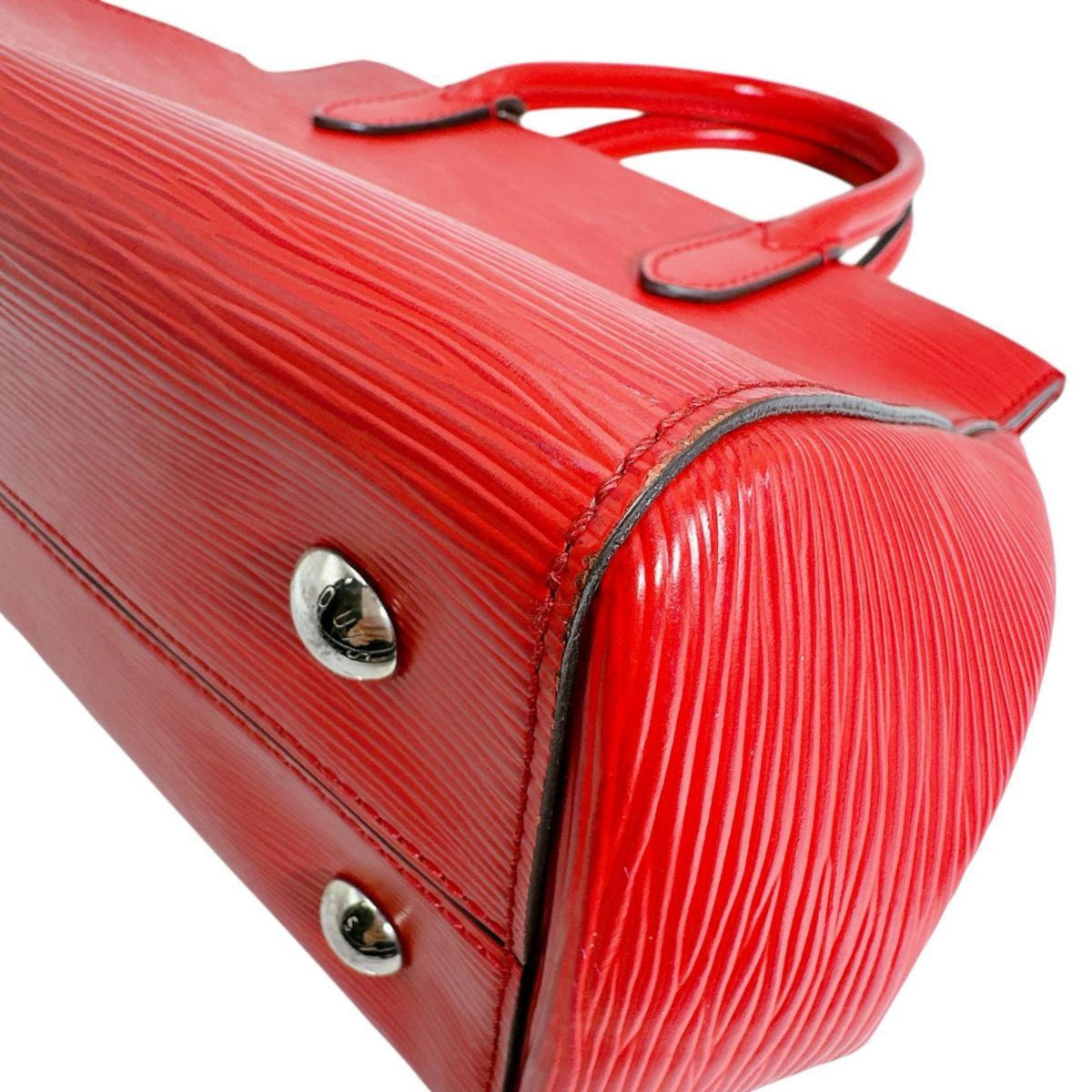 Louis Vuitton Red Color Epi Leather Handbag (Pre-Owned)