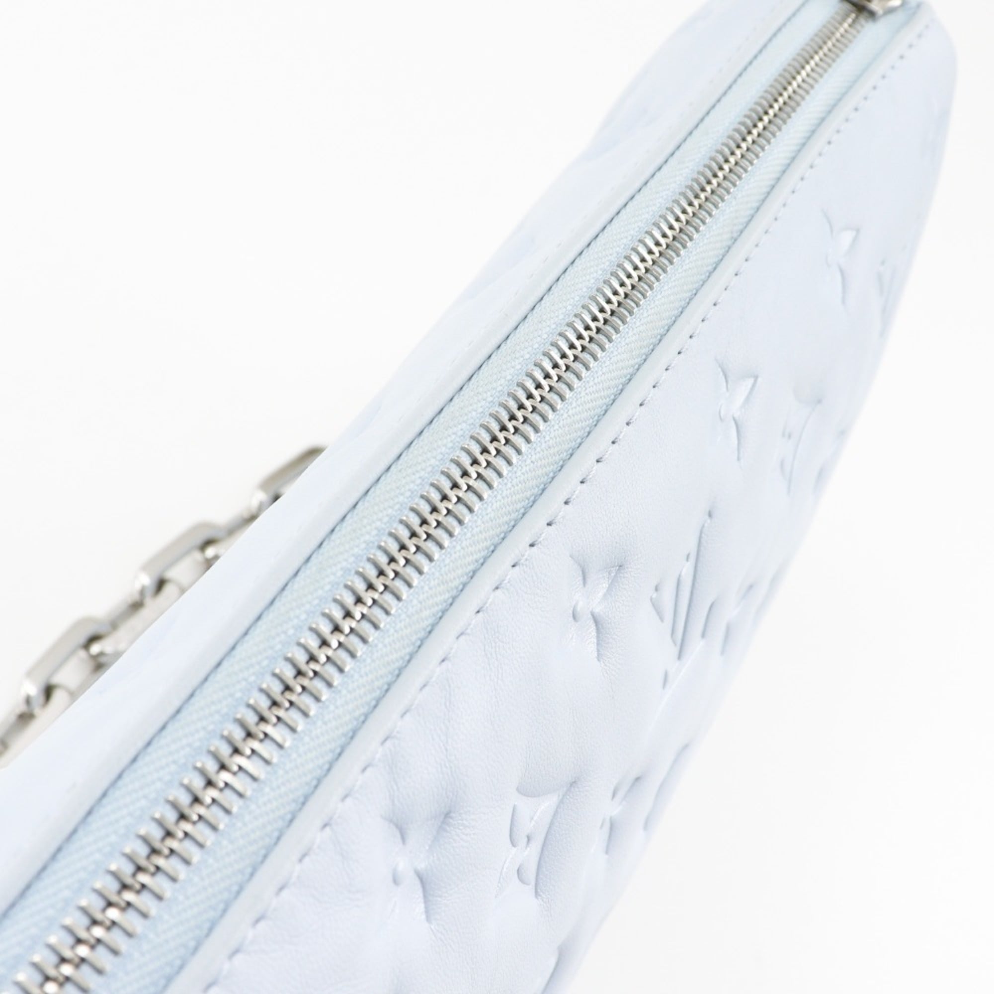 Louis Vuitton Light Blue Monogram Shoulder Bag (Pre-Owned)