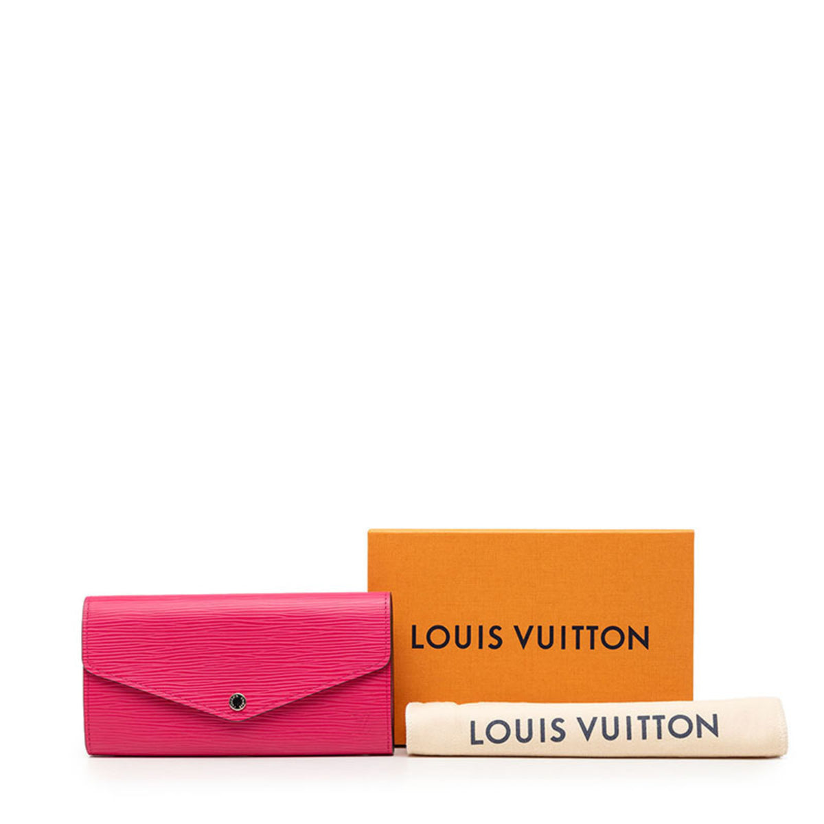 Louis Vuitton Hot Pink Leather Long Wallet (Bi-Fold) (Pre-Owned)