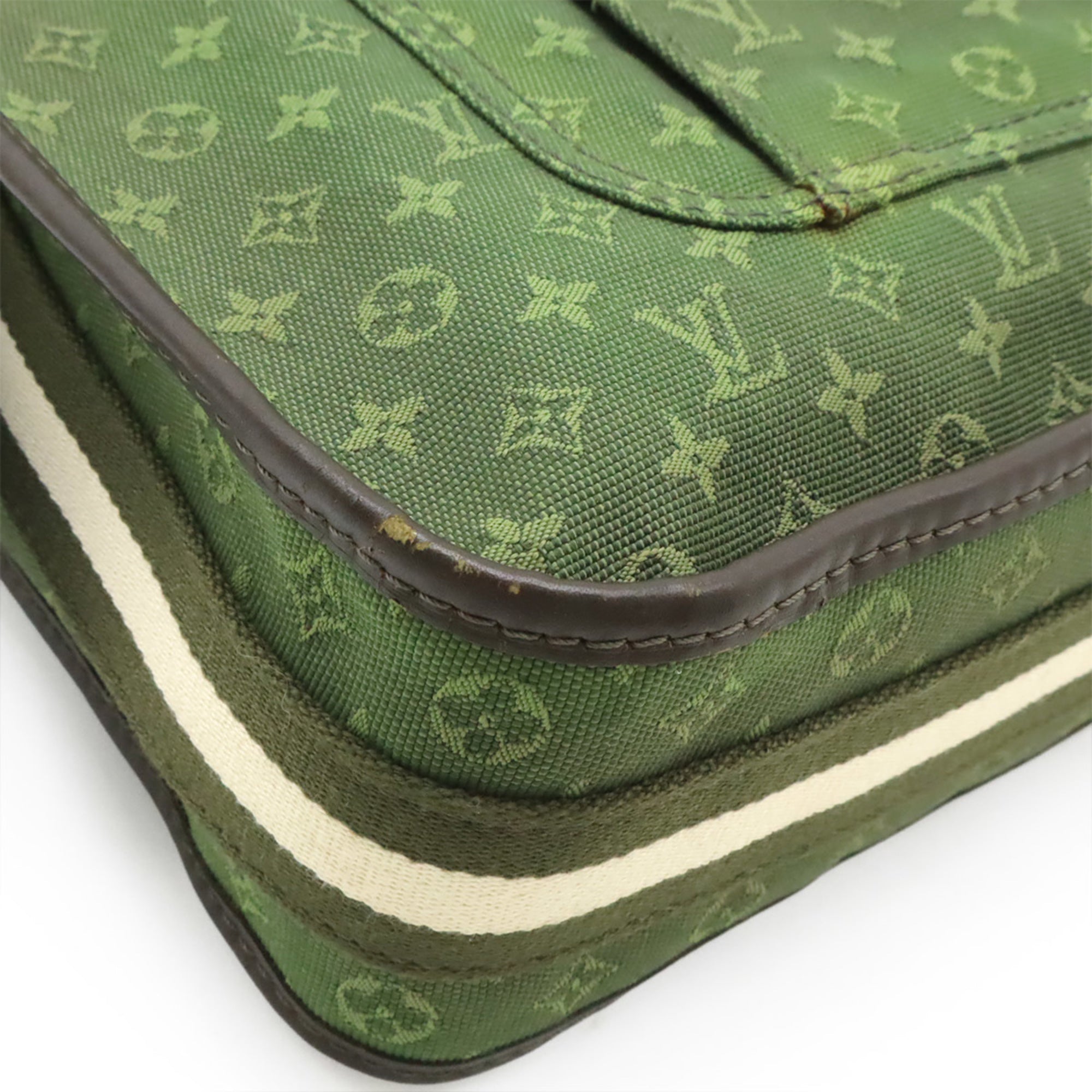 Louis Vuitton Tst Khaki Canvas Leather Shoulder Bag (Pre-Owned)