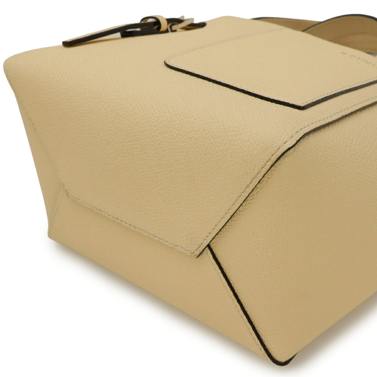 Valextra Cream Leather Pouch Shoulder Bag (Pre-Owned)