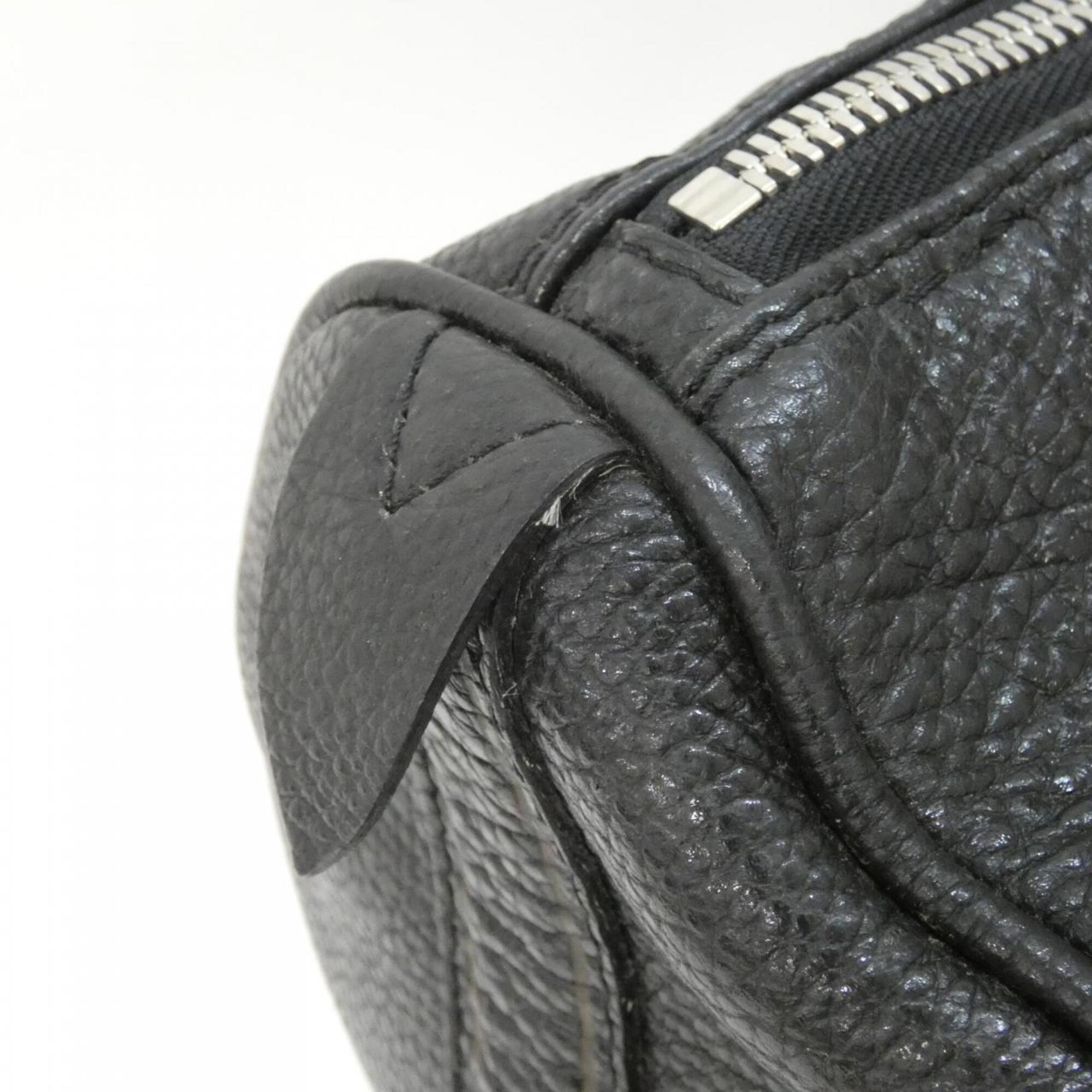 Louis Vuitton Black Leather Boston Bag (Pre-Owned)