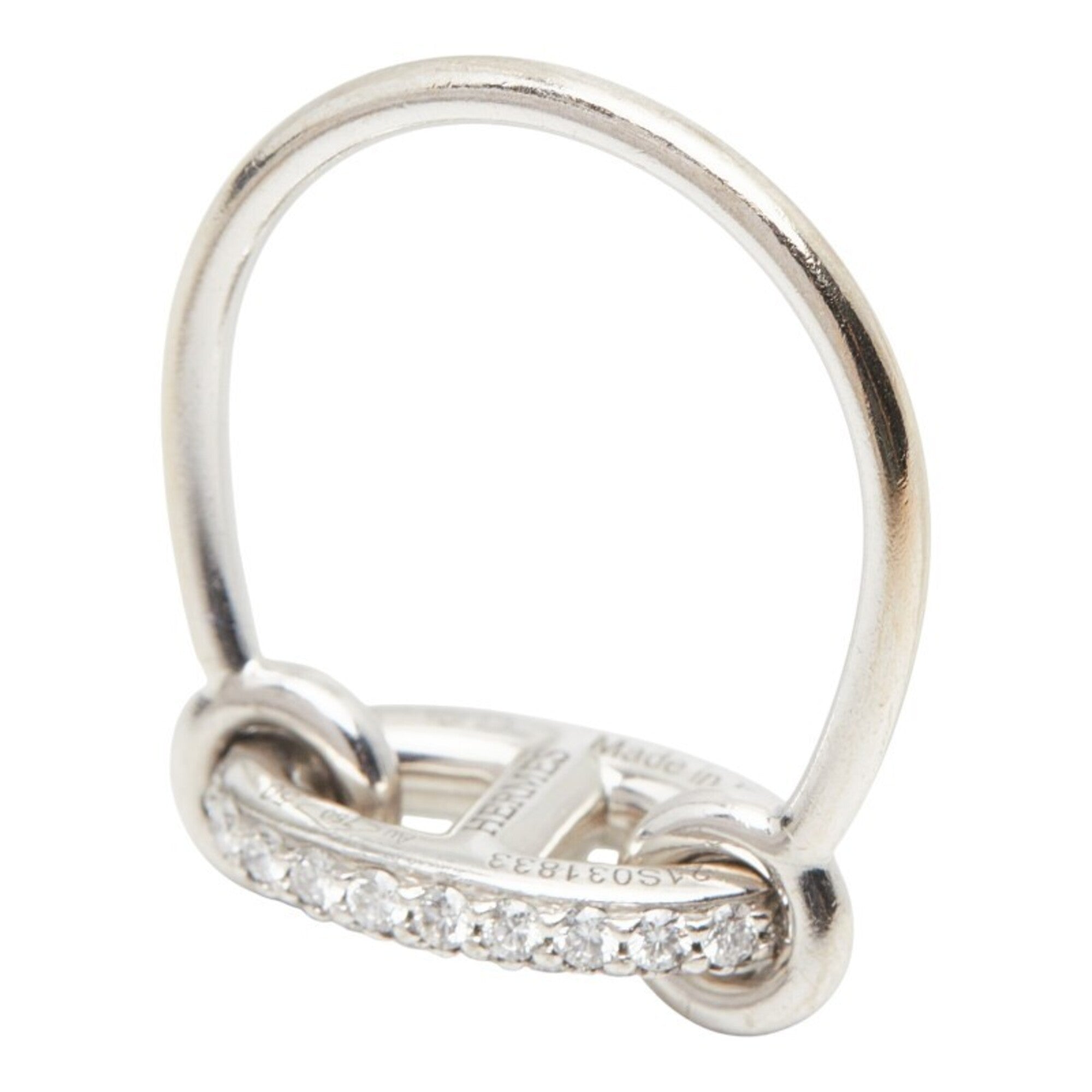 Hermes White Gold (18K) Band Ring (Pre-Owned)