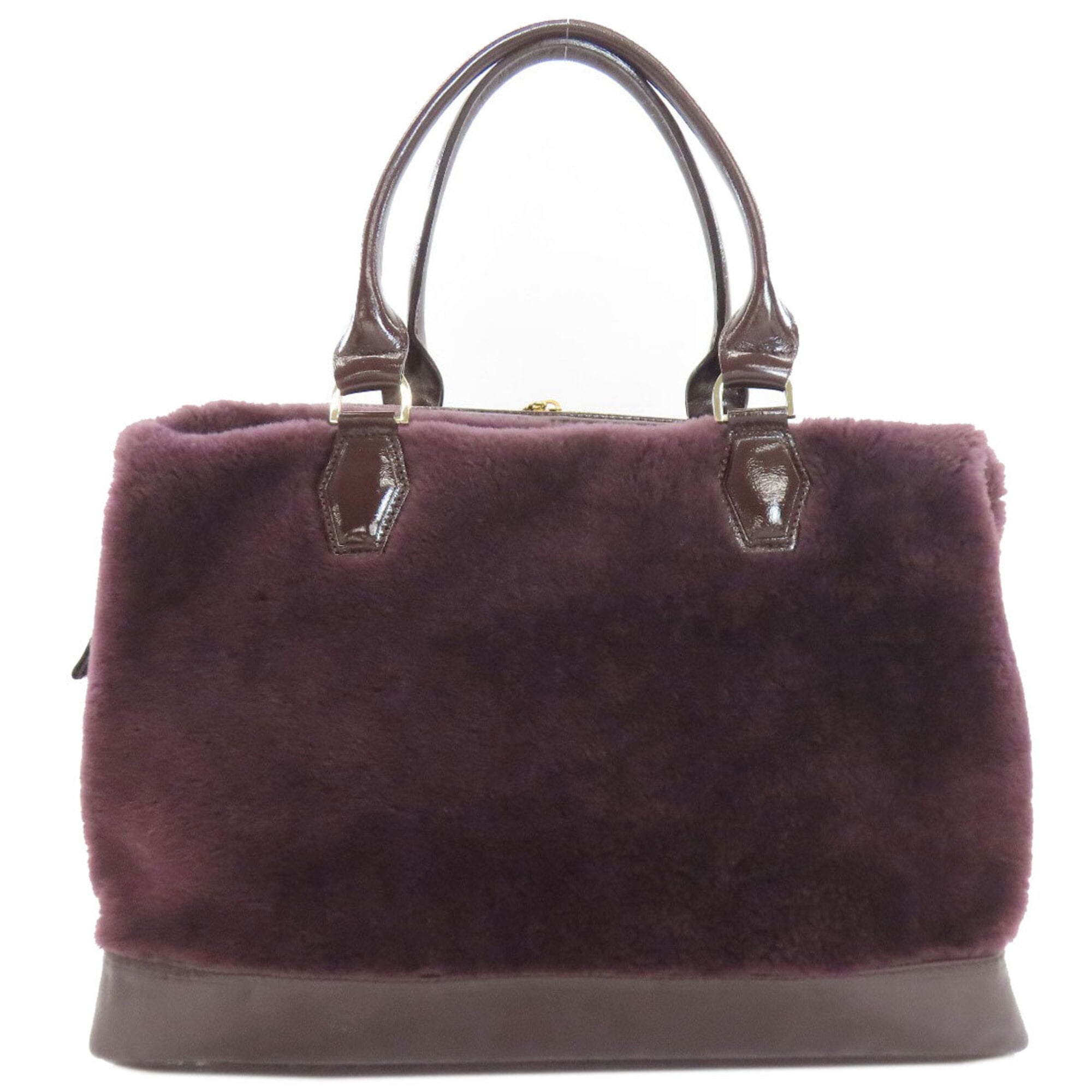 Longchamp Purple Fur Tote Bag (Pre-Owned)