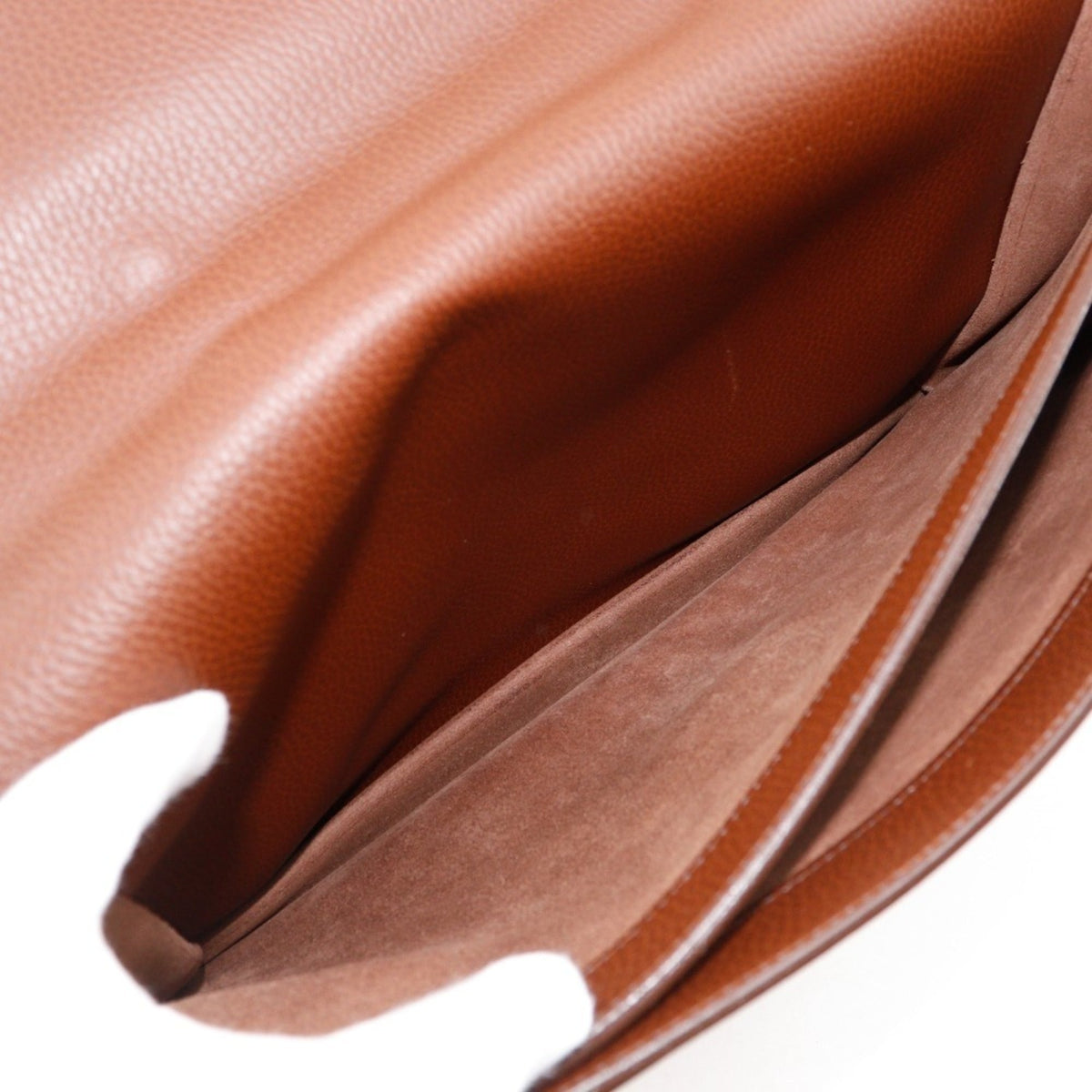 Hermes Sac A Depeche Brown Fjord Leather Briefcase (Pre-Owned)