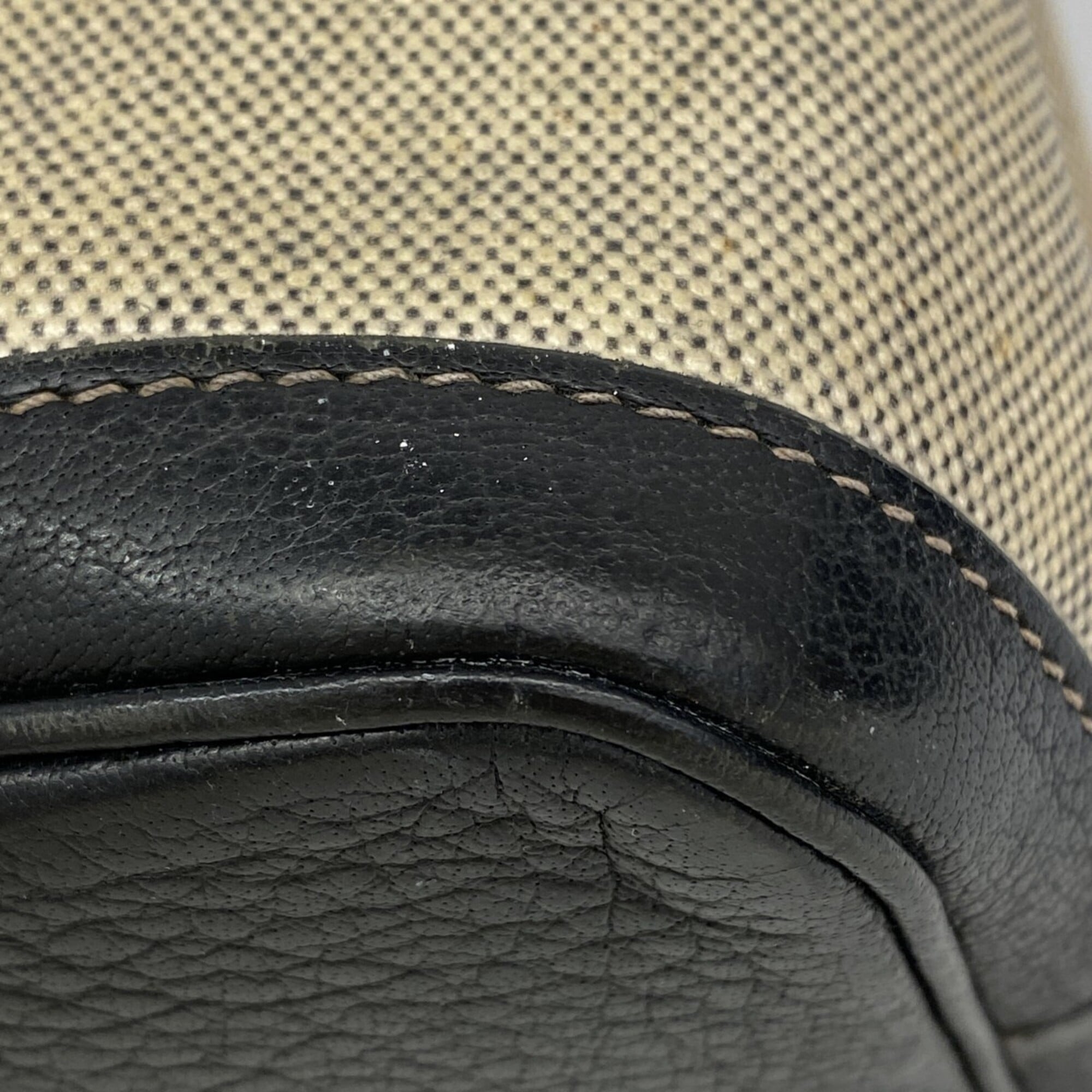 Hermes Black Toile H Tote Bag (Pre-Owned)