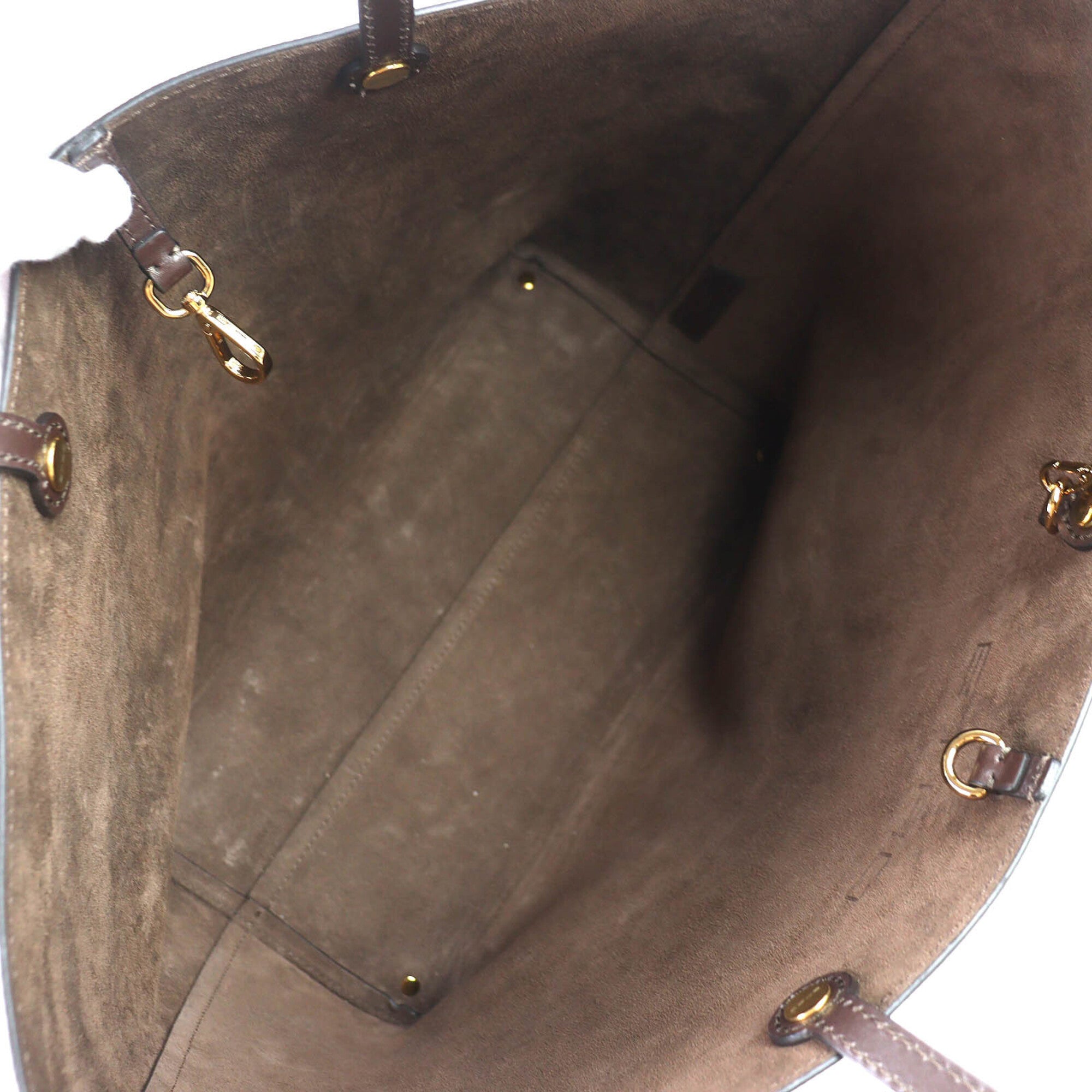 Etro Brown Pvc Leather Pouch Tote Bag (Pre-Owned)