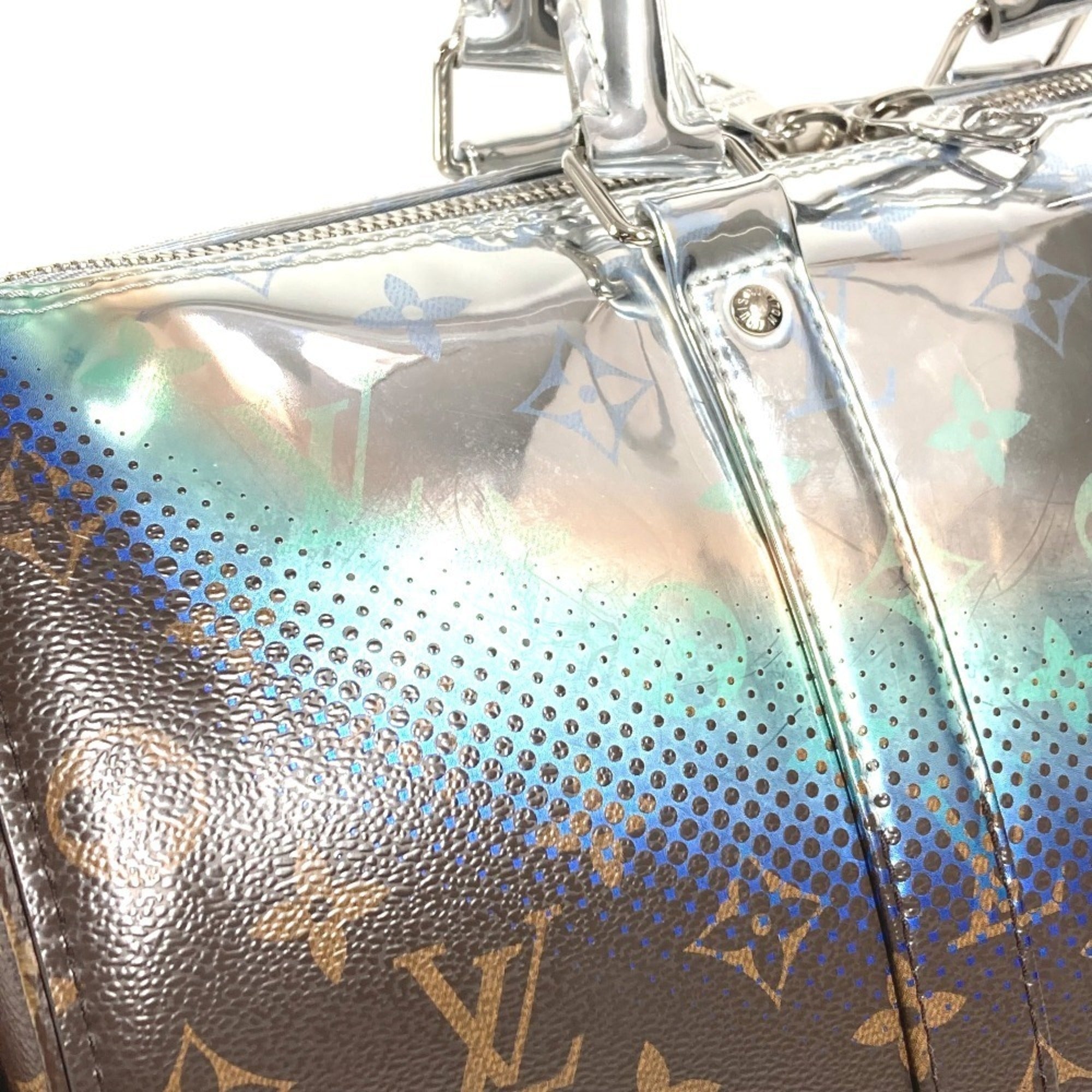 Louis Vuitton Brown Metallic Monogram Monogram Boston Bag Handbag Shoulder Bag (Pre-Owned)