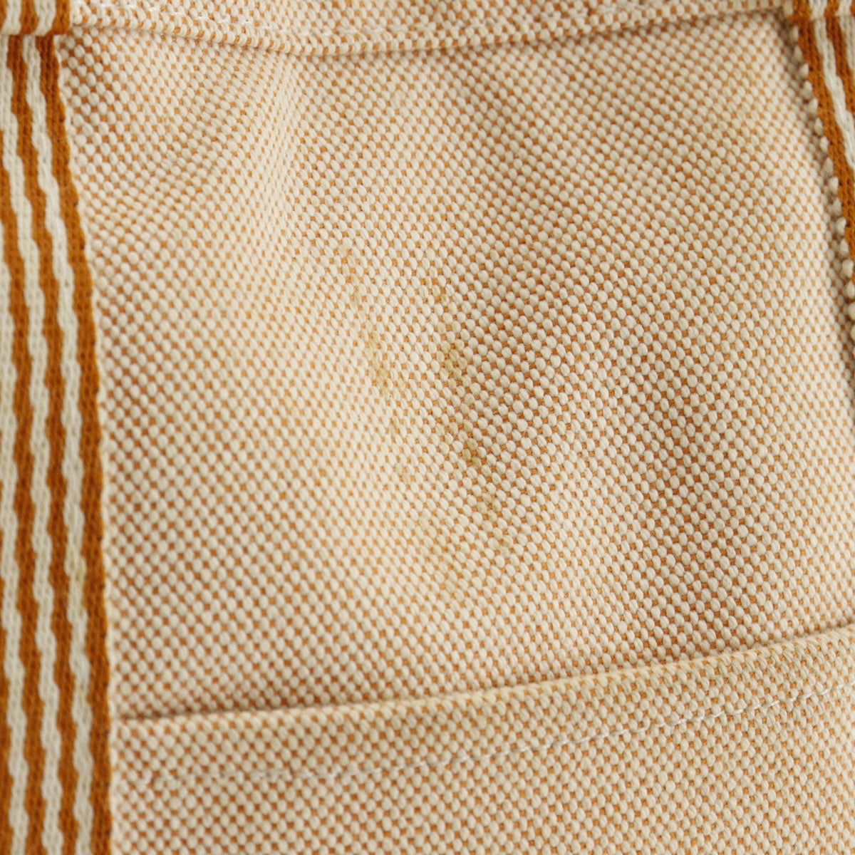 Hermes Orange Canvas Handbag (Pre-Owned)