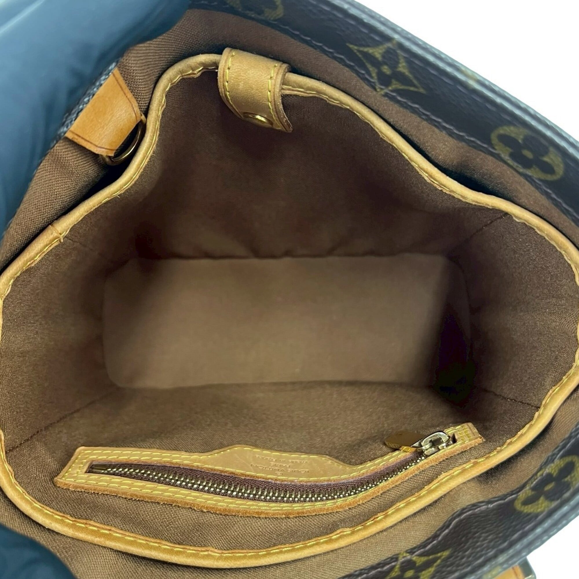 Louis Vuitton Brown Leather Pvc Handbag Tote Bag (Pre-Owned)