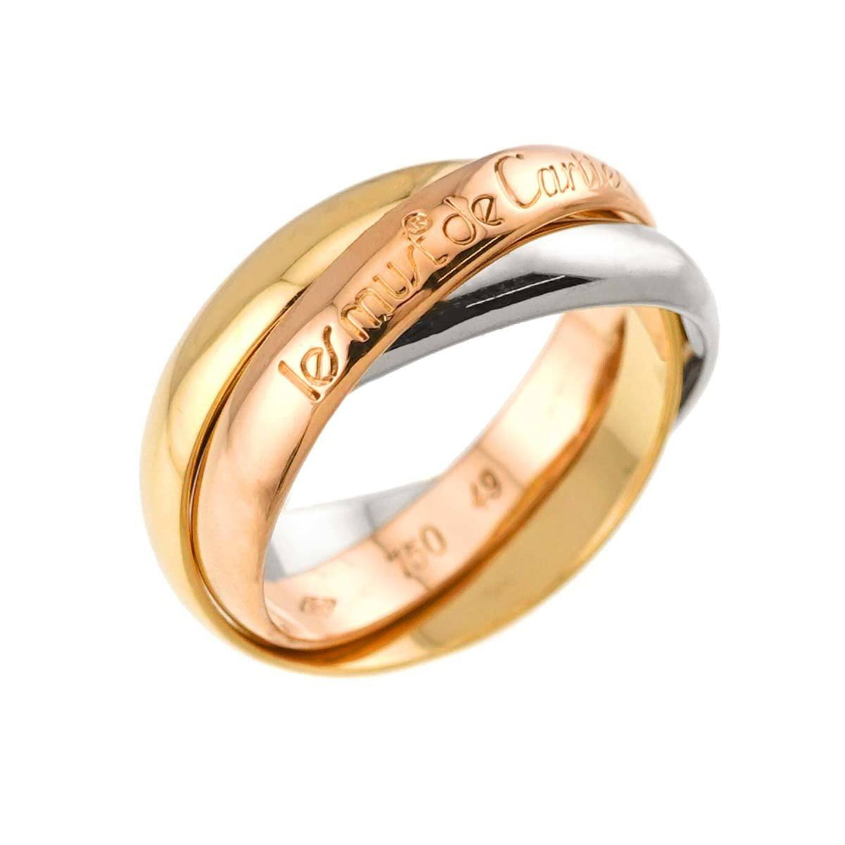 Cartier Yellow Gold (18K) Pink Gold (18K) White Gold (18K) Band Ring (Pre-Owned)
